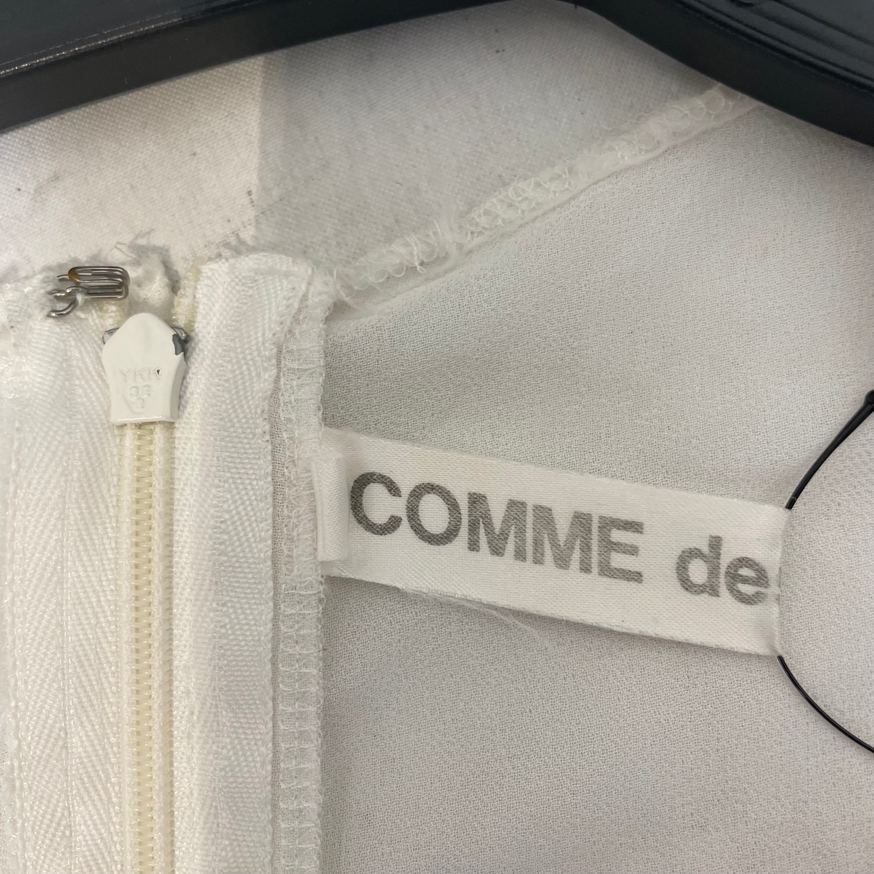 COMME des GARCONS/SL Blouse/S/Silk/WHT/bow front detail sleeveless view 3
