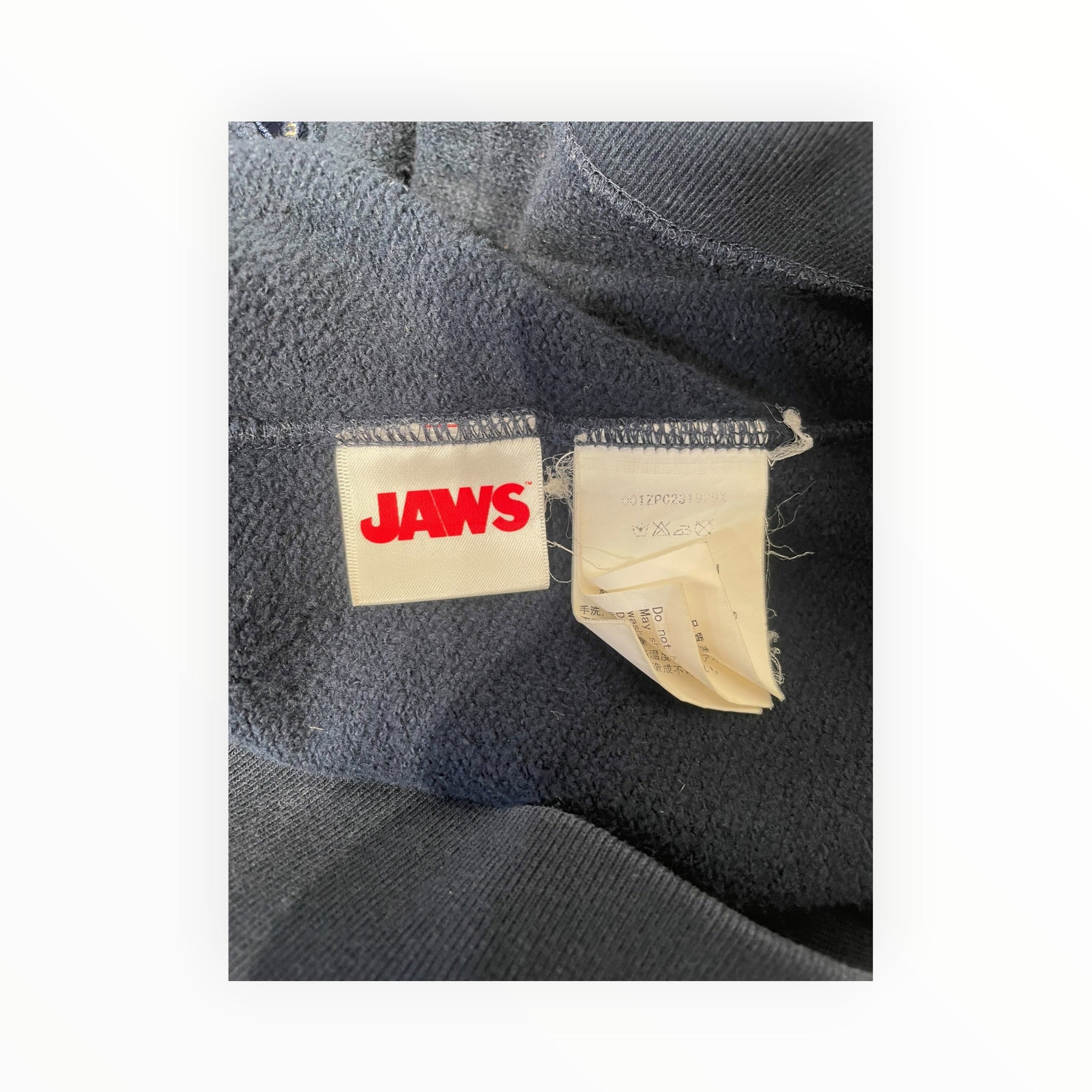 A BATHING APE/Hoodie/L/Cotton/NVY/jaws collab view 4
