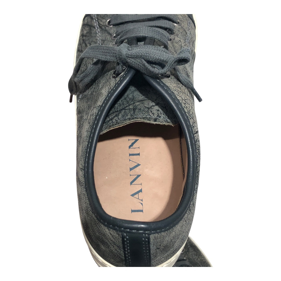 LANVIN/Low-Sneakers/US 7/GRY/SNAKESKIN LIKE DESIGN view 3