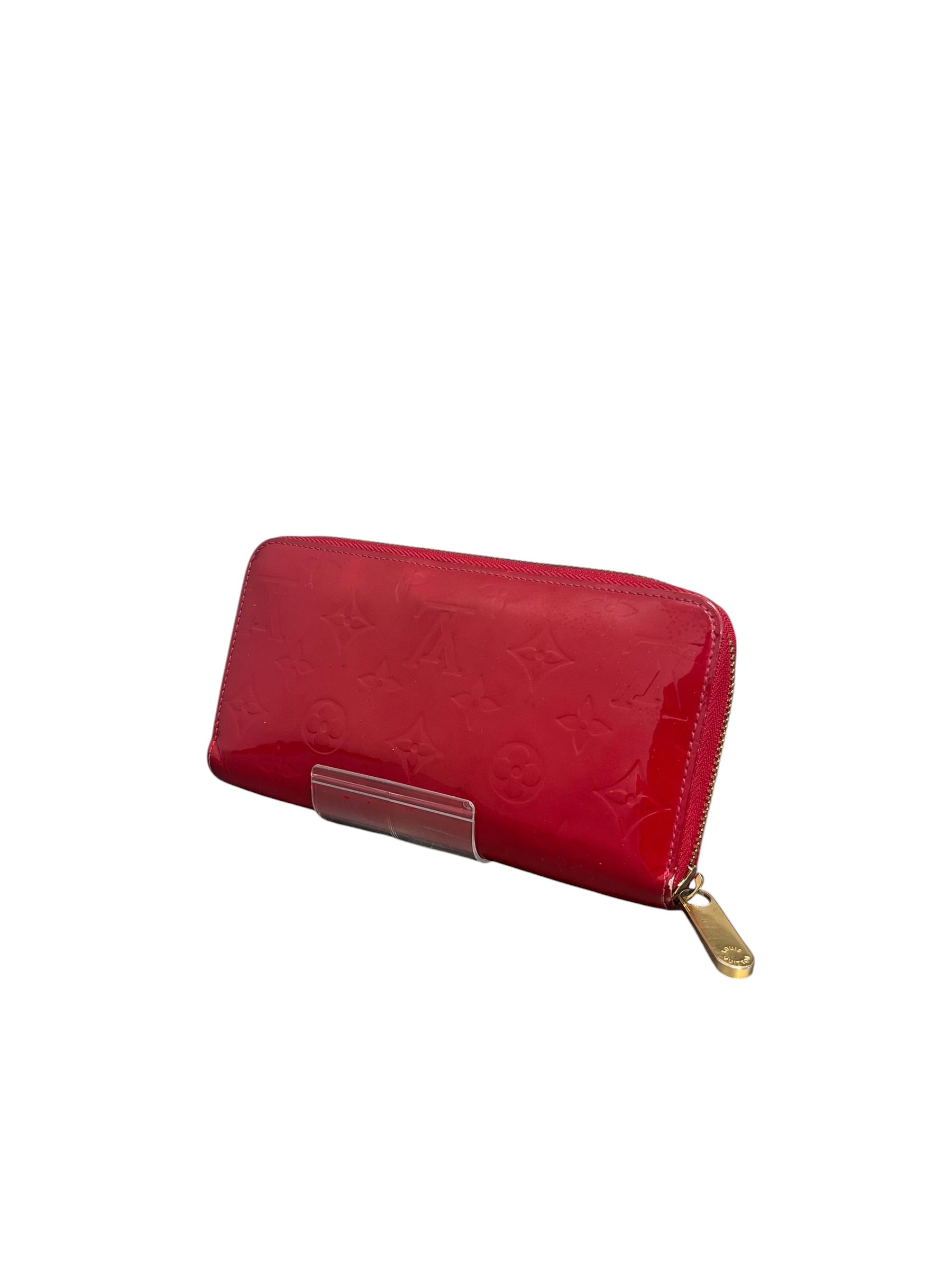 LOUIS VUITTON/Long Wallet/Monogram/Leather/RED/VERNIS view 1