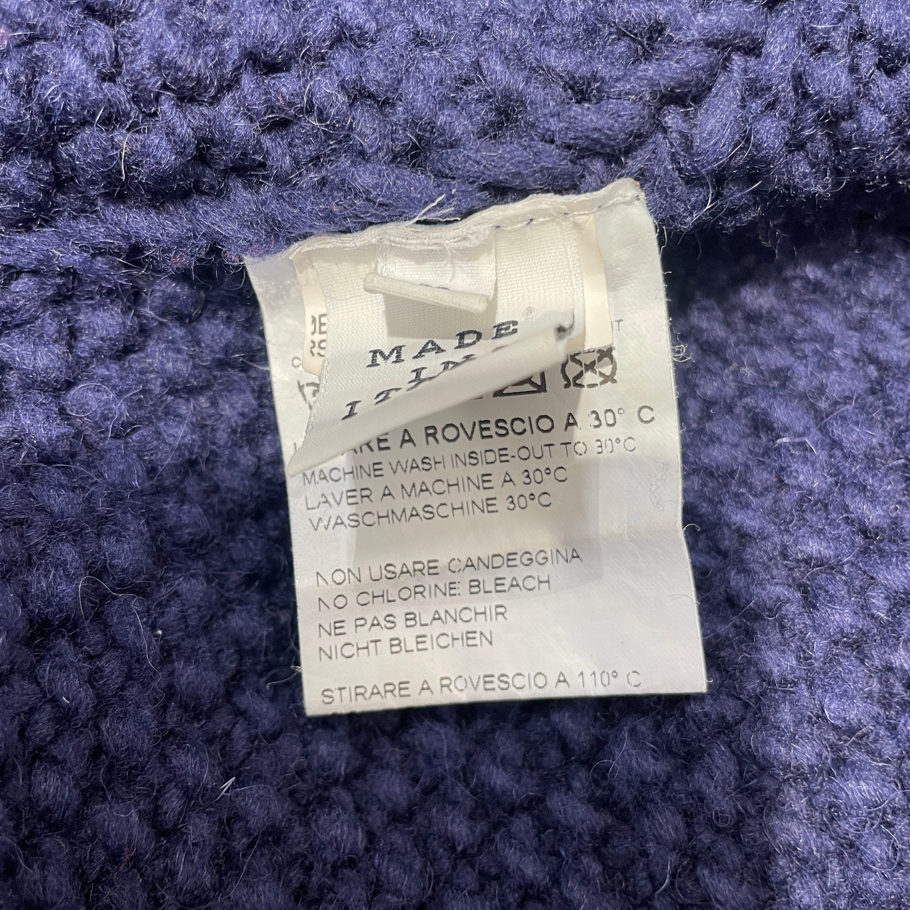 RAF SIMONS/Sweater/L/Wool/BLU/HEART SWEATER 2010? view 4
