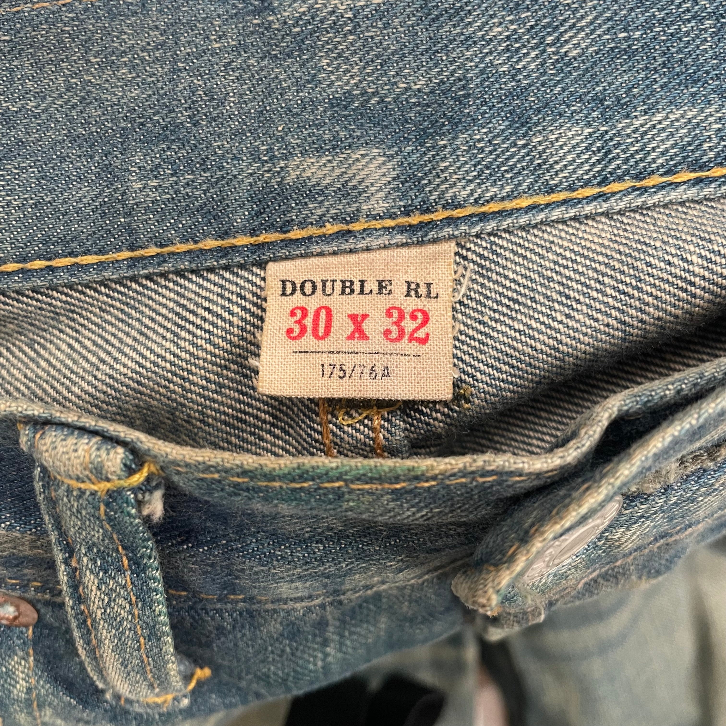 RRL/Straight Pants/30/Denim/BLU/FADEDANDSTITCH view 3