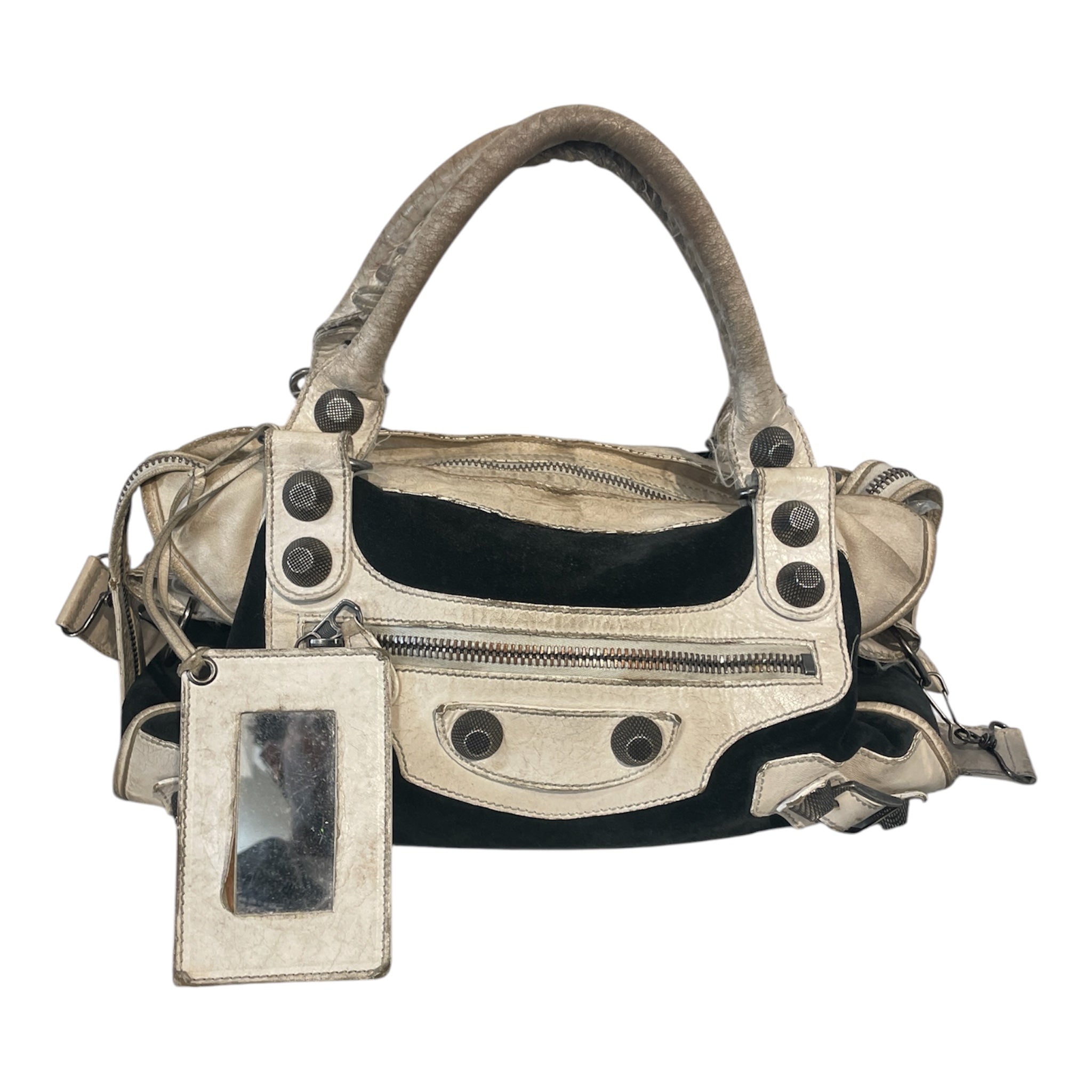 BALENCIAGA/Hand Bag/Leather/WHT/Le City White / Black view 1