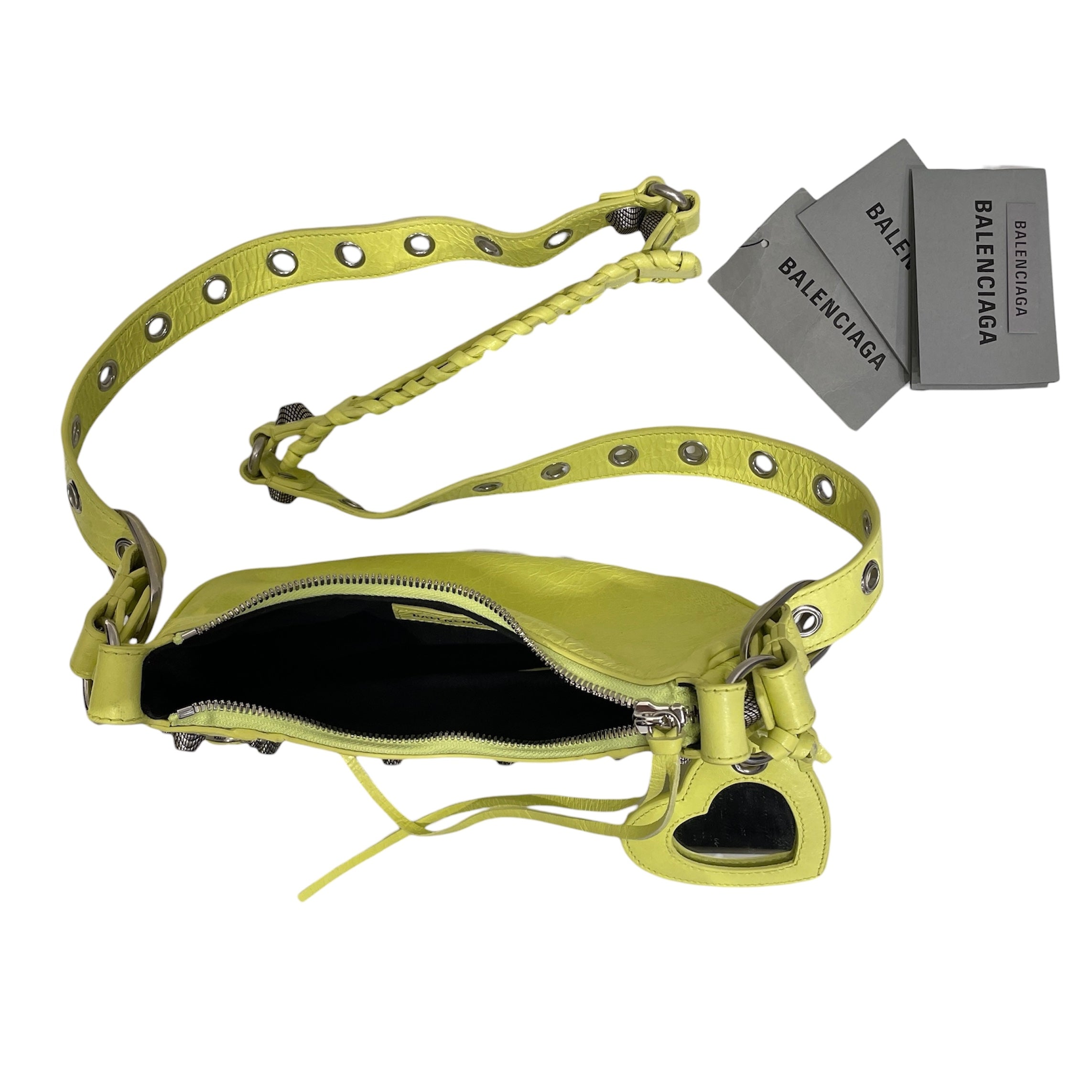 BALENCIAGA/Cross Body Bag/Leather/YEL/CAGOLE view 4