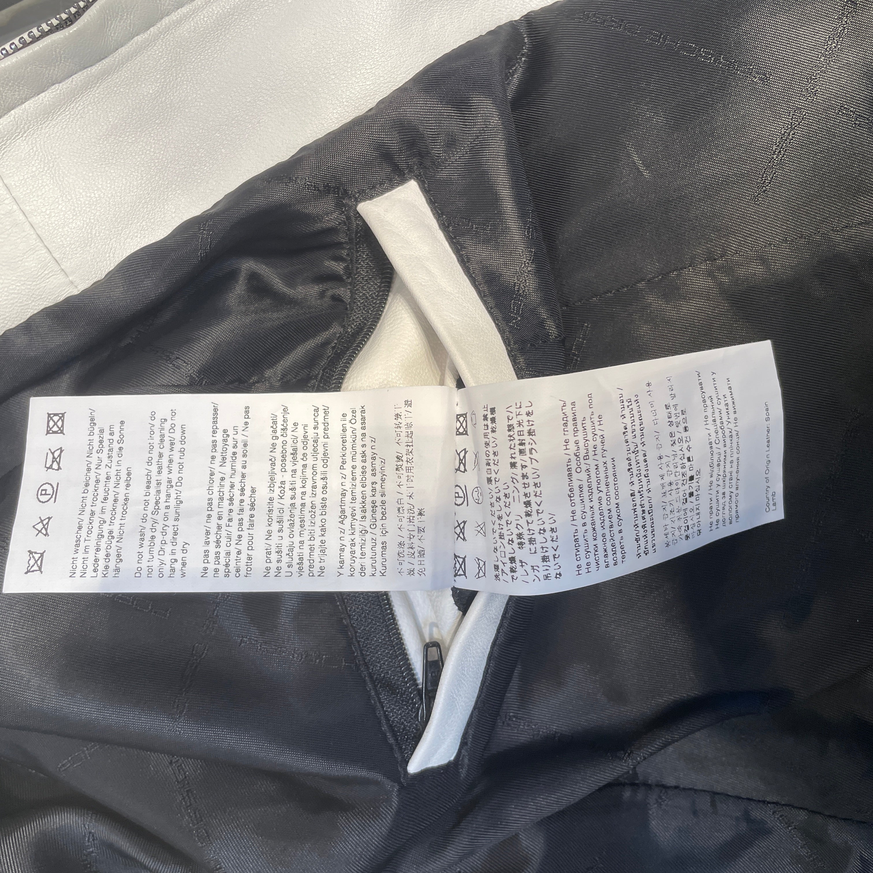 Porsche Design/Riders Jkt (S)/M/Leather/WHT/ view 5