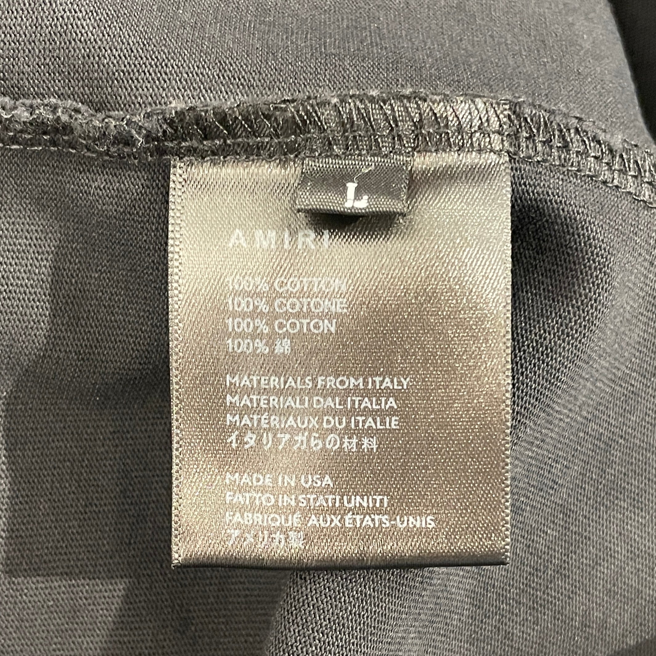 AMIRI/T-Shirt/L/Cotton/BLK/NWT PATCH LOGO view 5