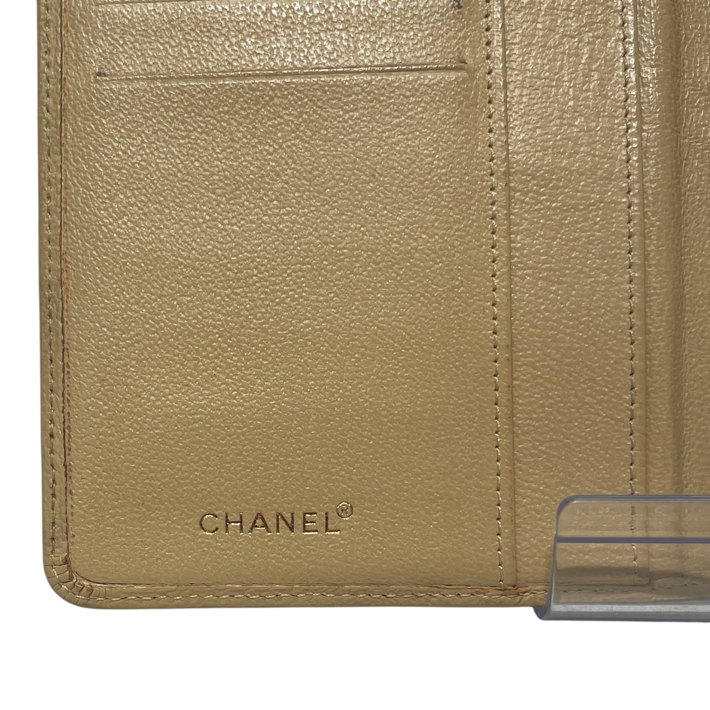 CHANEL/Wallet/Leather/BEG/L's/calfskin long wallet view 5