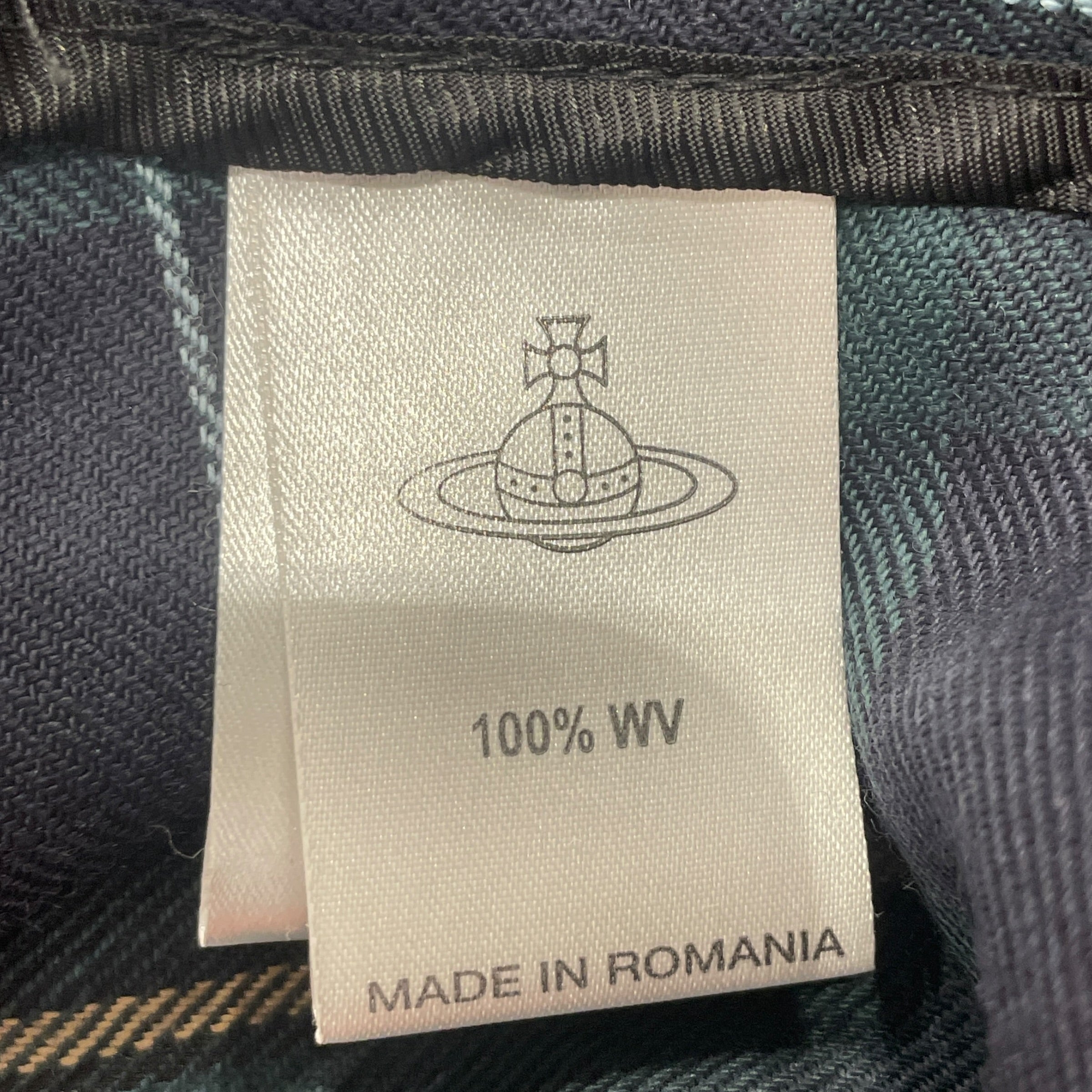 Vivienne Westwood/Skirt/44/Hombre Check/Cotton/GRN/SIDEBUTTON view 4