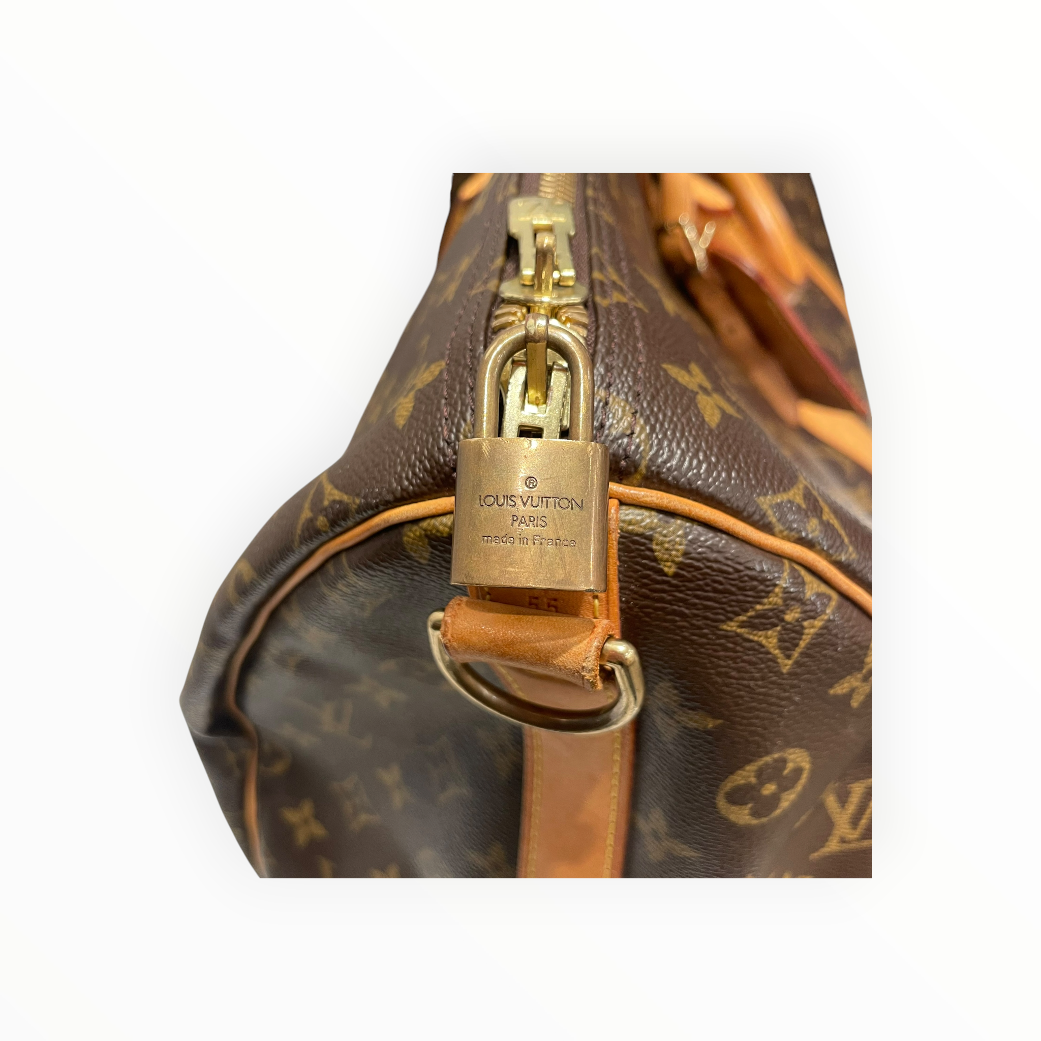 LOUIS VUITTON/Luggage/Monogram/Leather/BRW/KEEPBALL 55 DUFFEL view 7