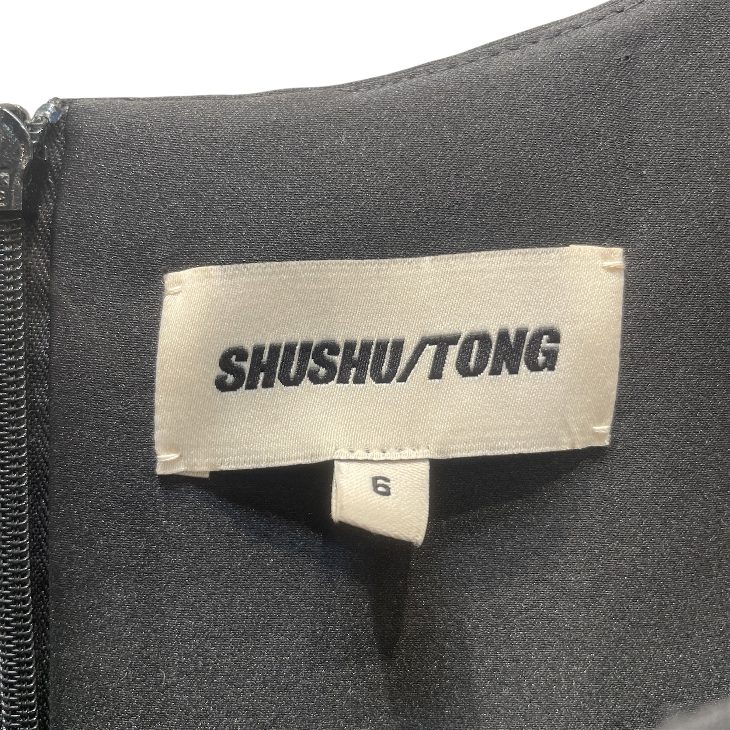 SHUSHU/TONG/SL Dress/XS/Polyester/BLK/CHEST GEMS view 3