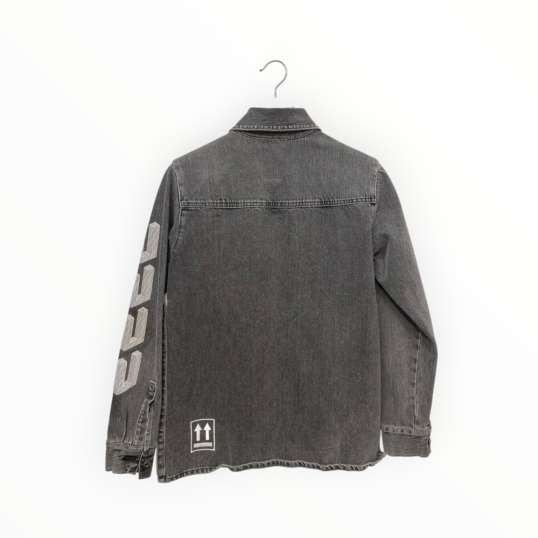 OFF-WHITE/Denim Jkt/40/Denim/GRY/side slits view 2