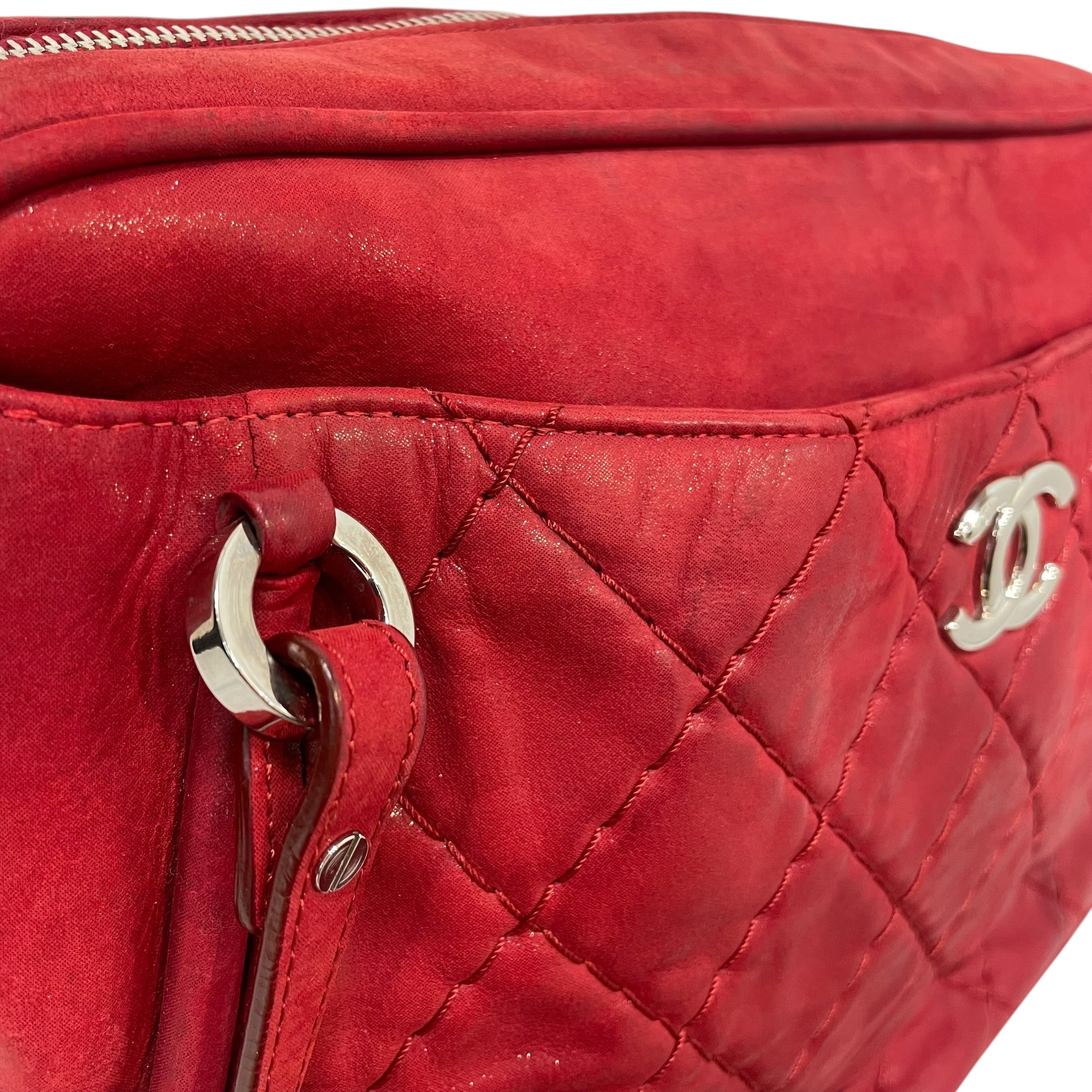 CHANEL/Cross Body Bag/Leather/RED/Wild Stitch view 6