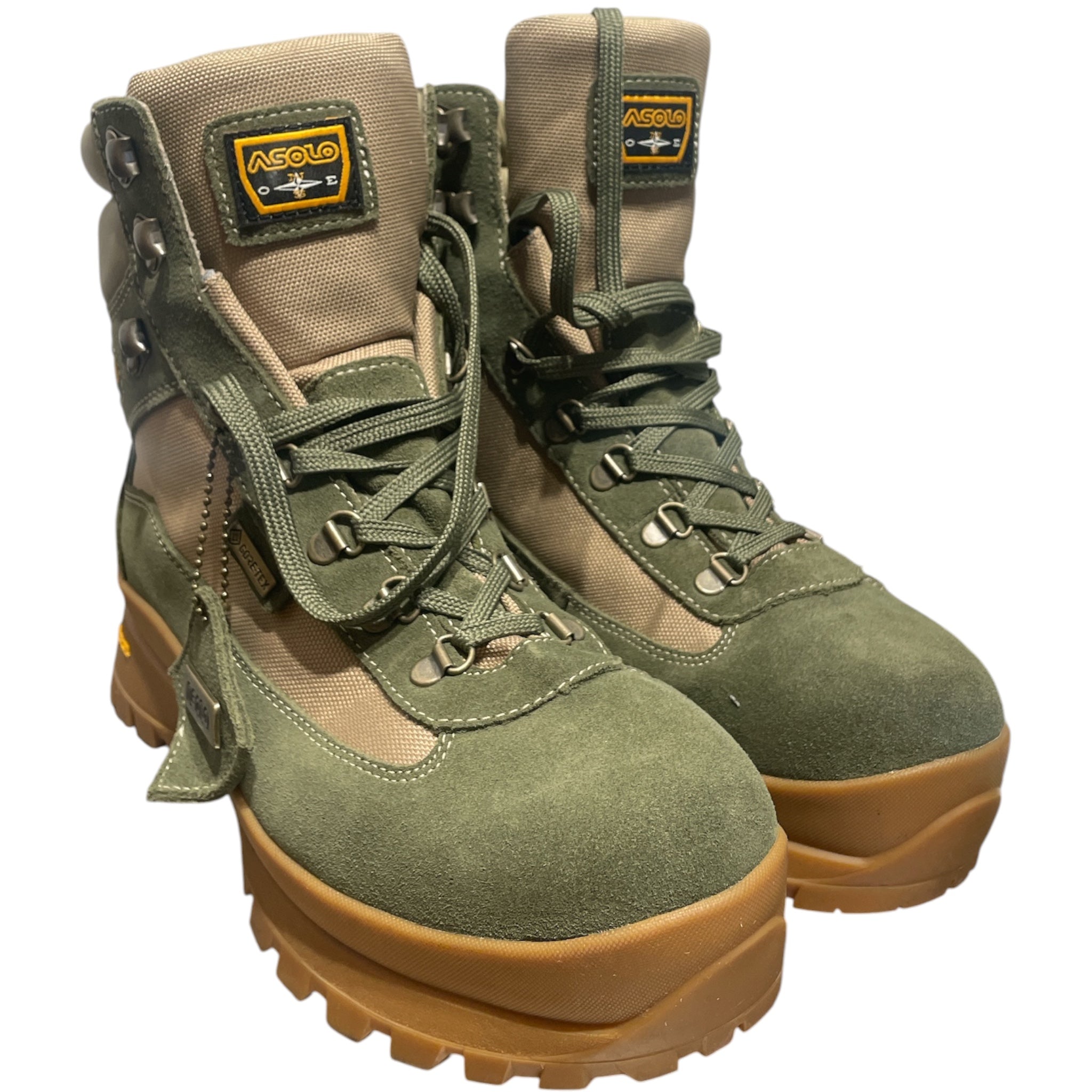 ASOLO/Boots/US 11/Leather/KHK/Swamp GTX view 1
