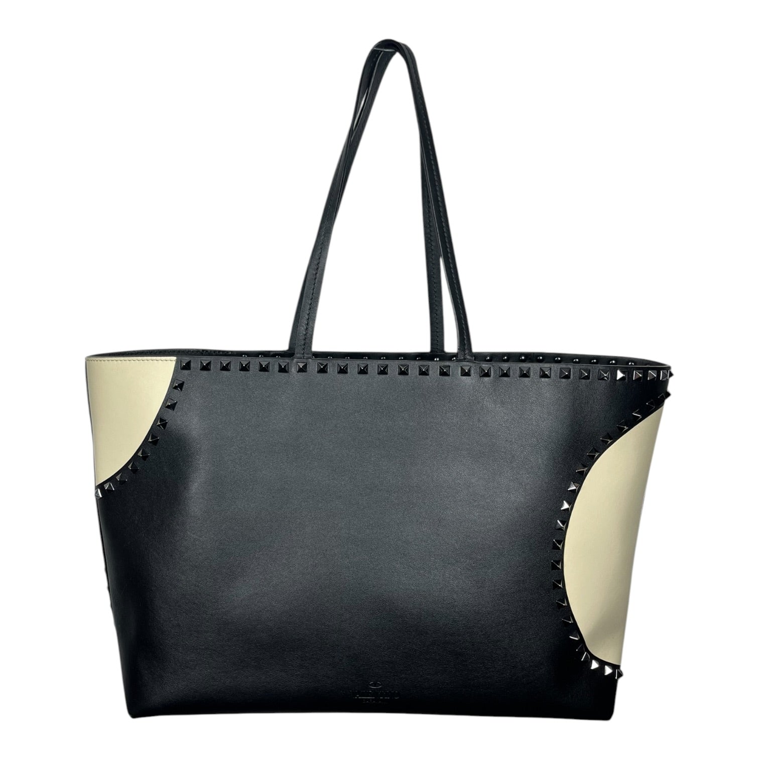 VALENTINO/Tote Bag/Leather/BLK/Rockstud Macro Pois Tote view 2