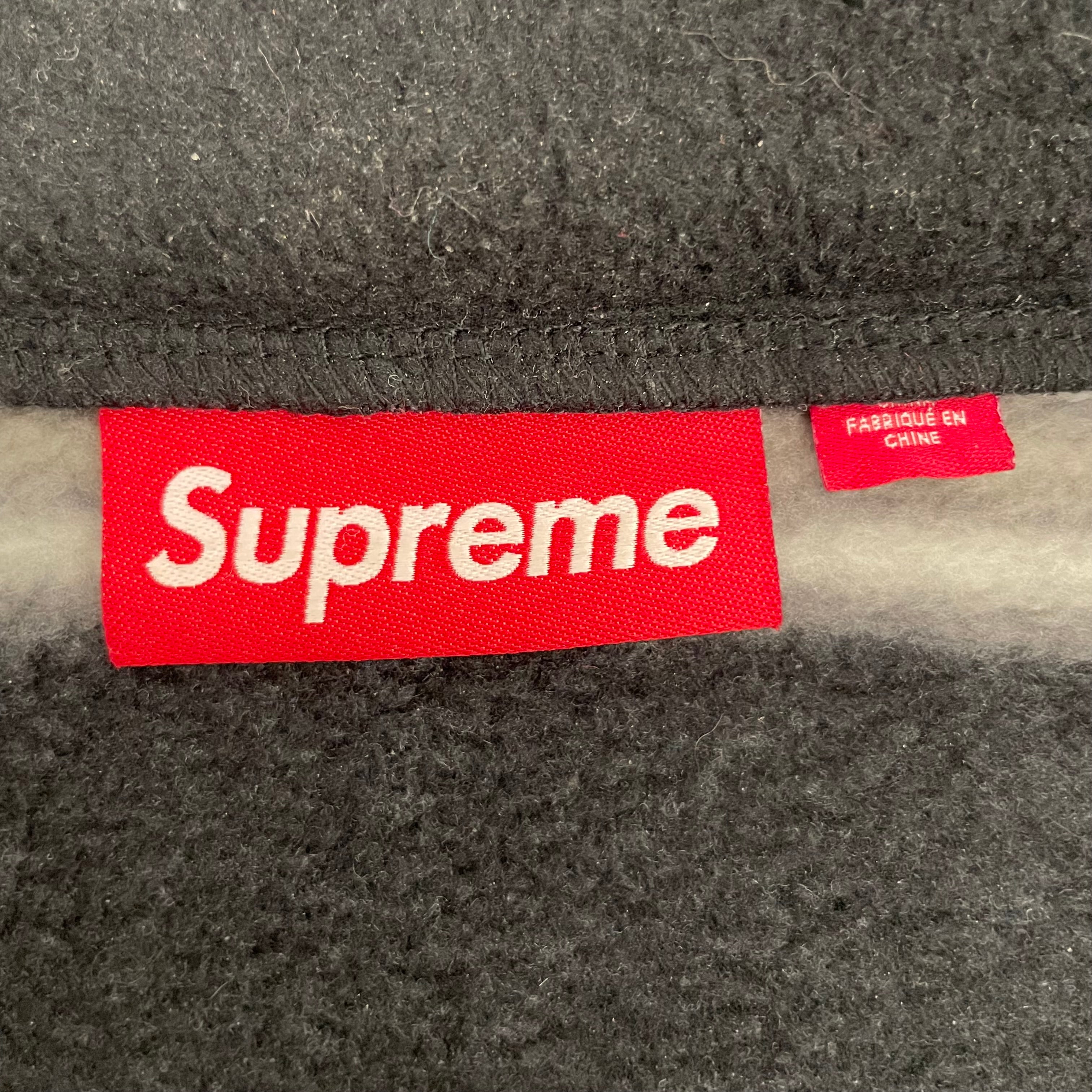 Supreme/Tops/M/Stripe/Polyester/BLK/stripe zip up fleece view 3