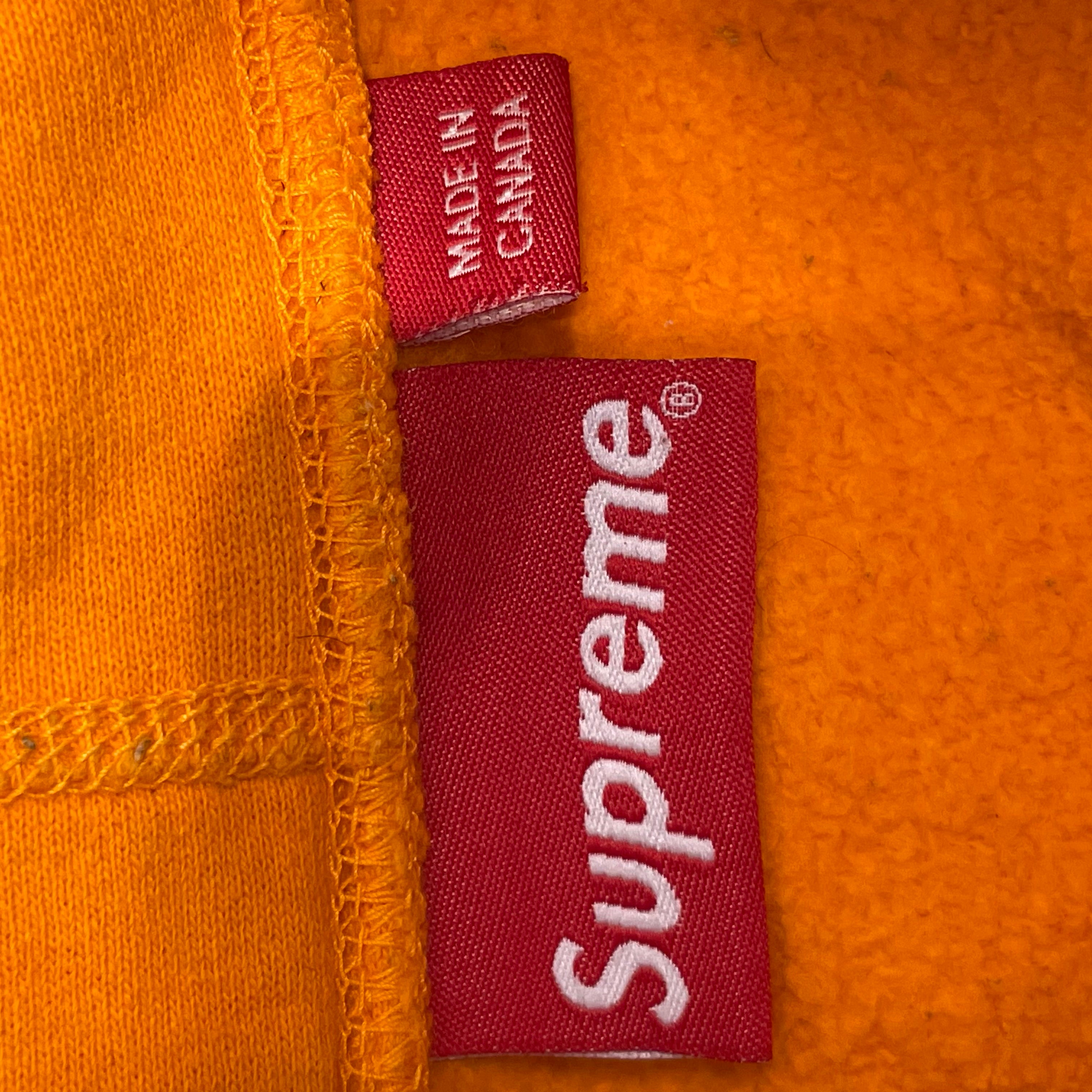 Supreme/Hoodie/L/Cotton/ORN/ view 3