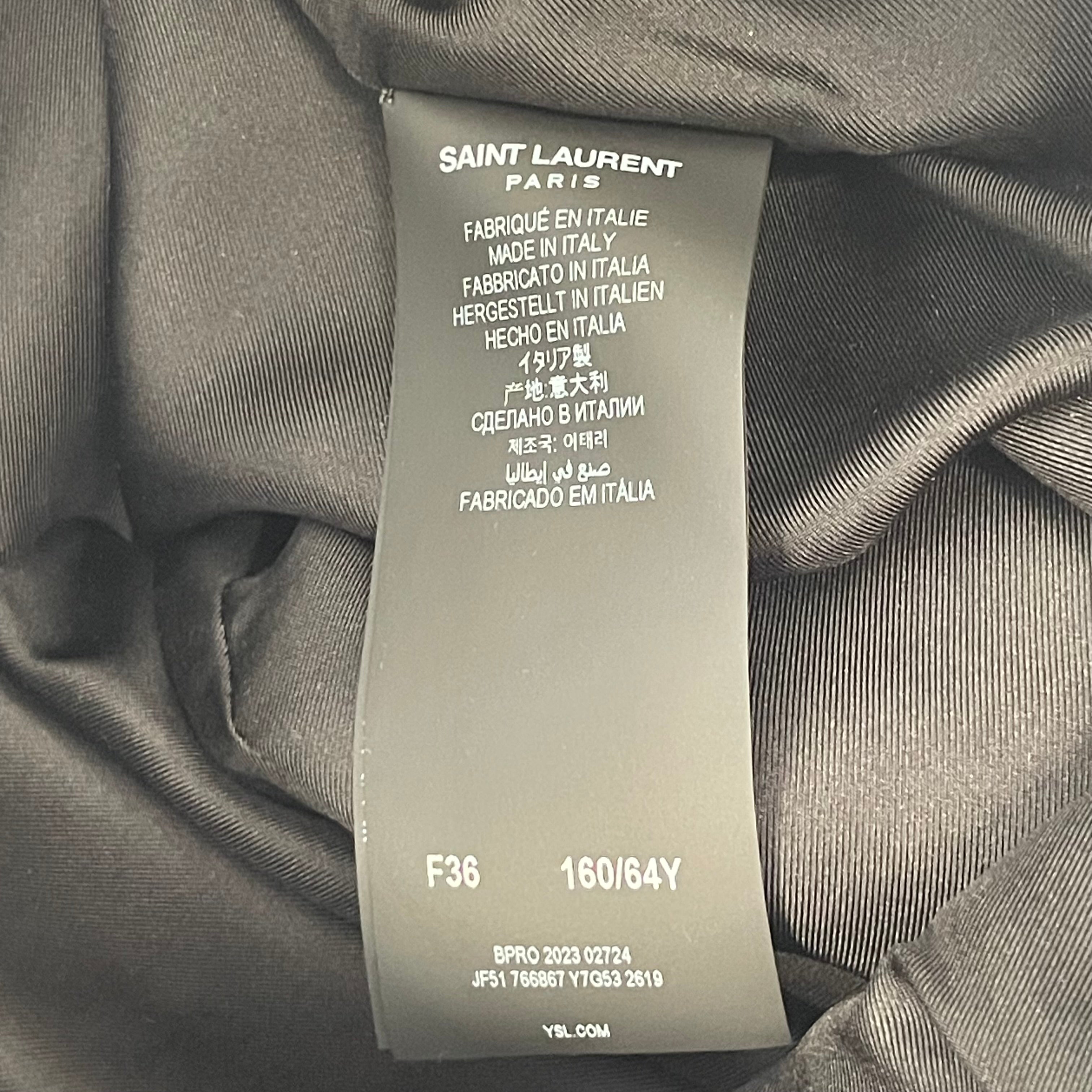 SAINT LAURENT/Skirt/36/Wool/BRW/Midi Length/ view 4
