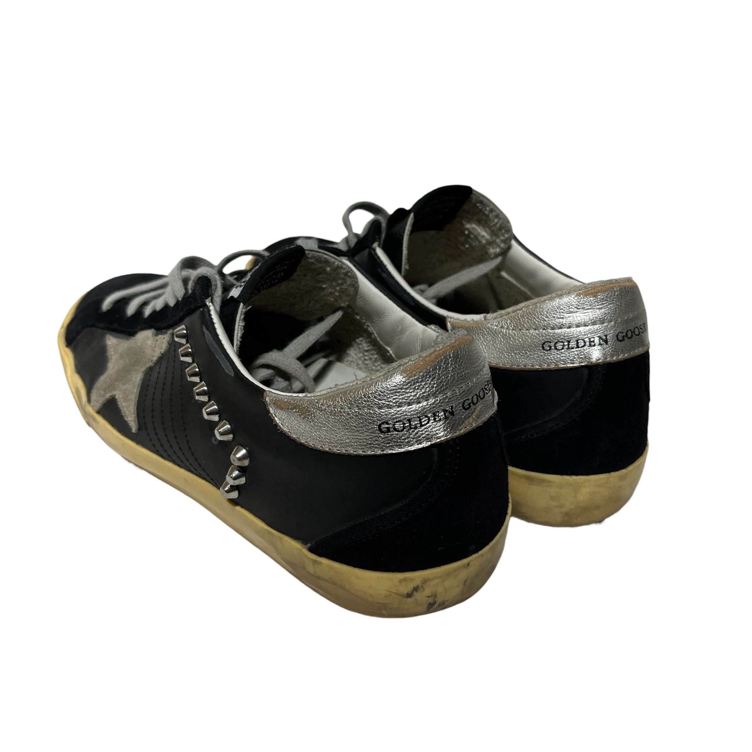 GOLDEN GOOSE/Low-Sneakers/EU 41/Cotton/BLK/Studded view 2
