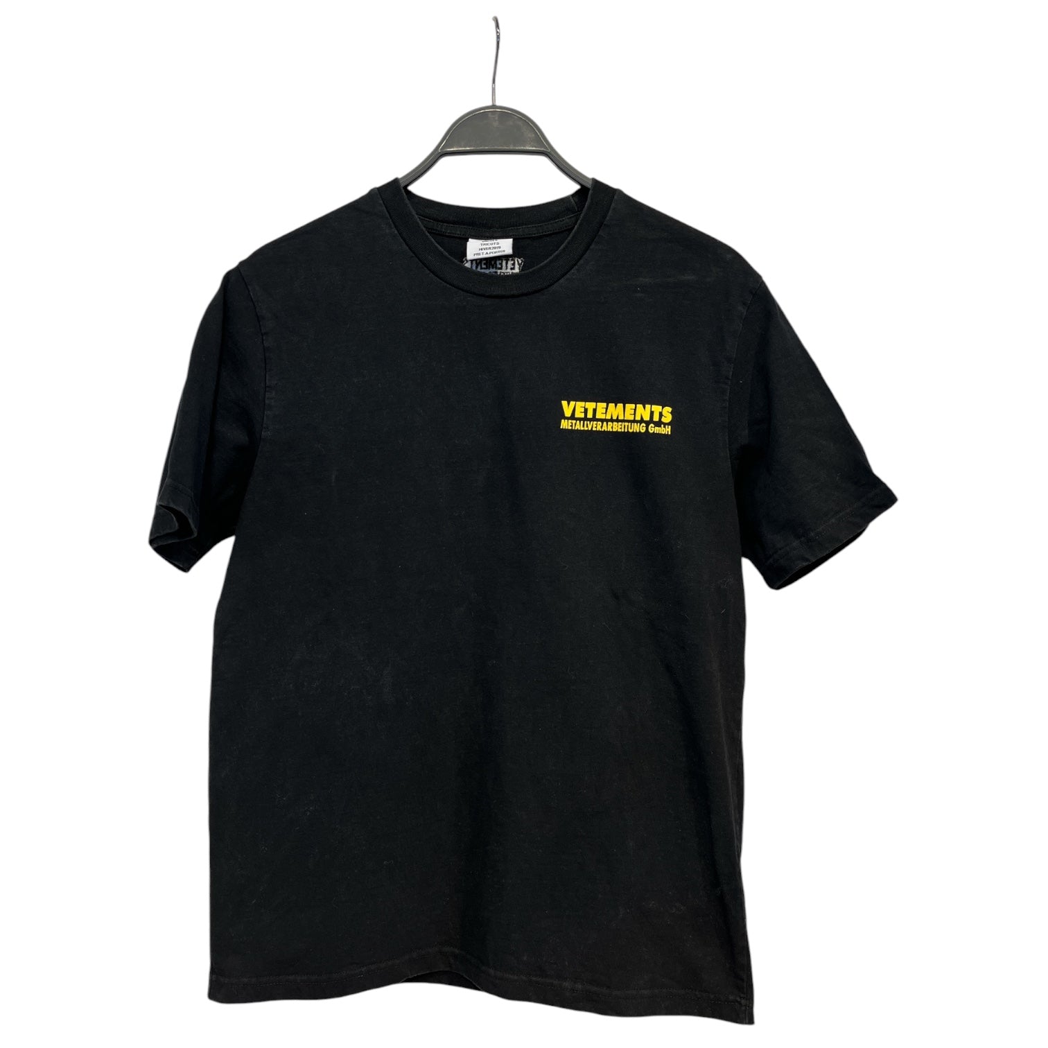 VETEMENTS/T-Shirt/S/Cotton/BLK/metallverabeitung gmbh tee view 1