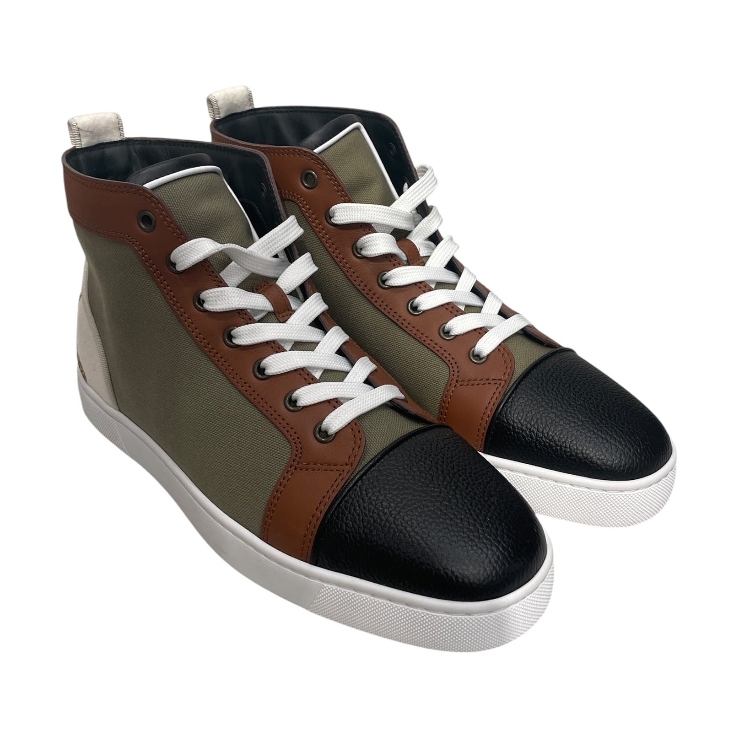 Christian Louboutin/Hi-Sneakers/EU 43.5/Cotton/MLT/METALLIC GOLD view 1
