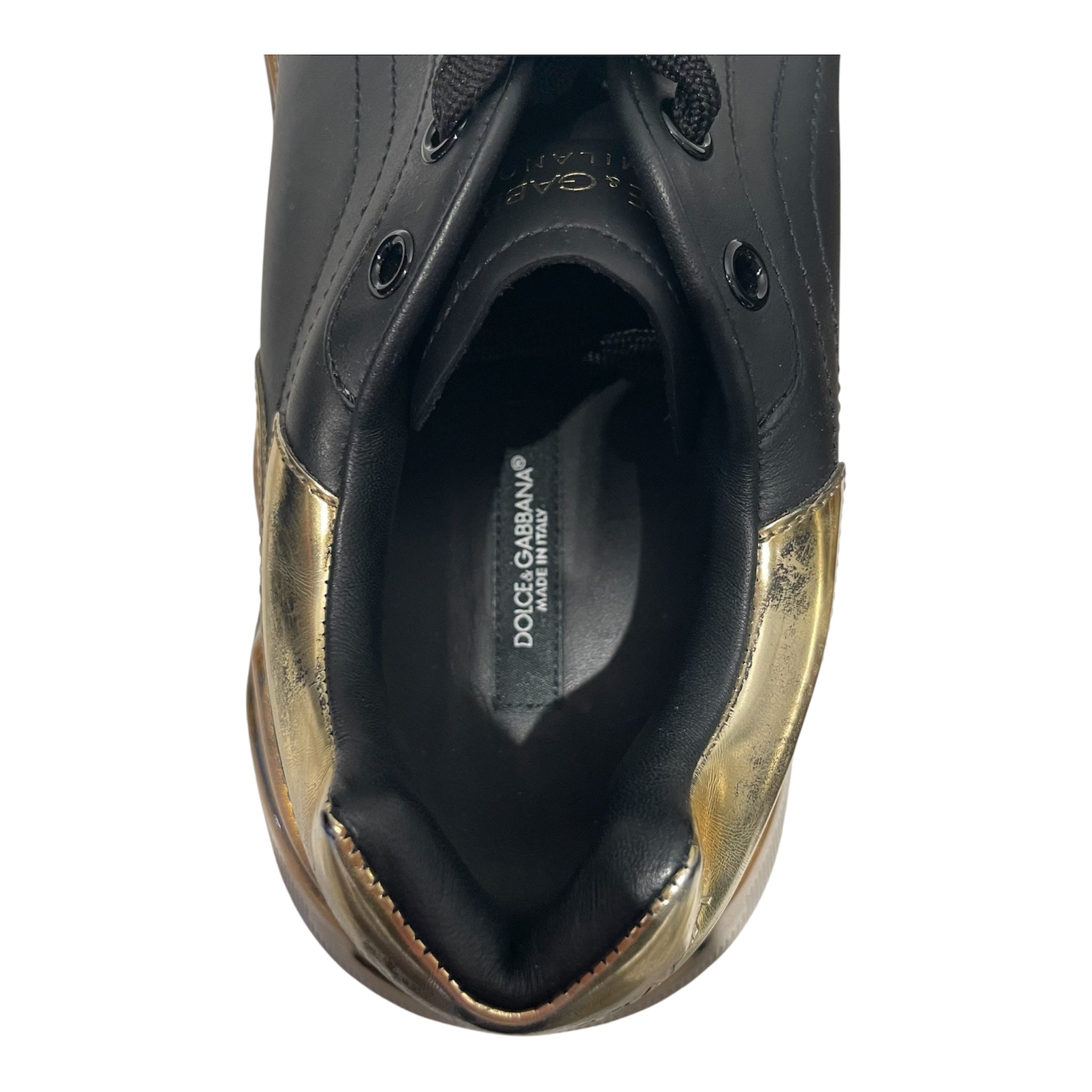 DOLCE&GABBANA/Low-Sneakers/US 9/Leather/BLK/Dolce & Gabana Daymaster view 3