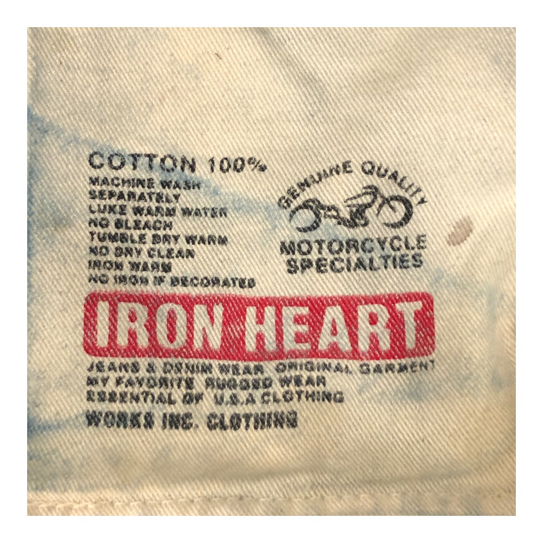 IRON HEART/Straight Pants/31/Cotton/BLU/ view 3