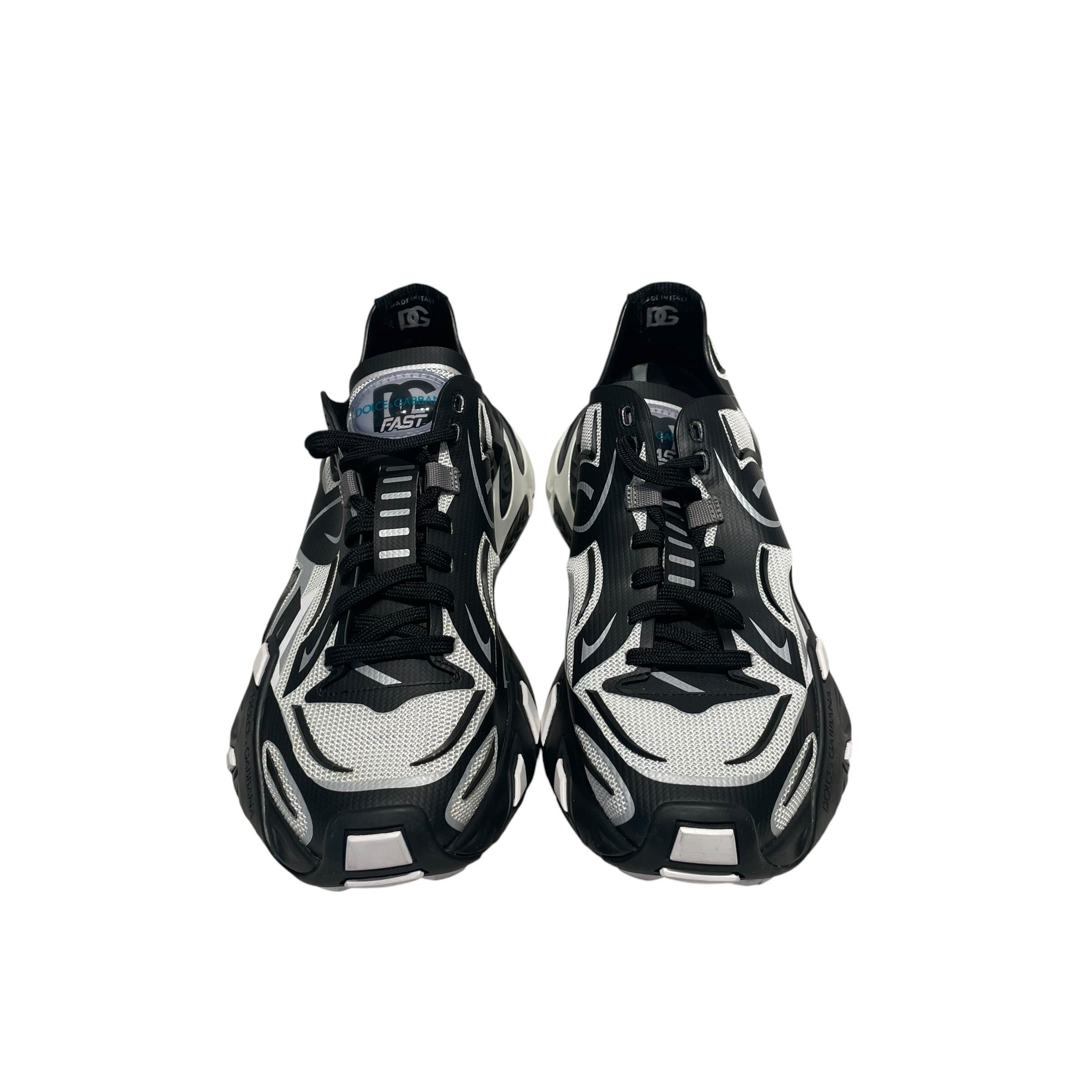 DOLCE&GABBANA/Low-Sneakers/EU 42.5/Nylon/WHT/Fast Knit Low Top view 3