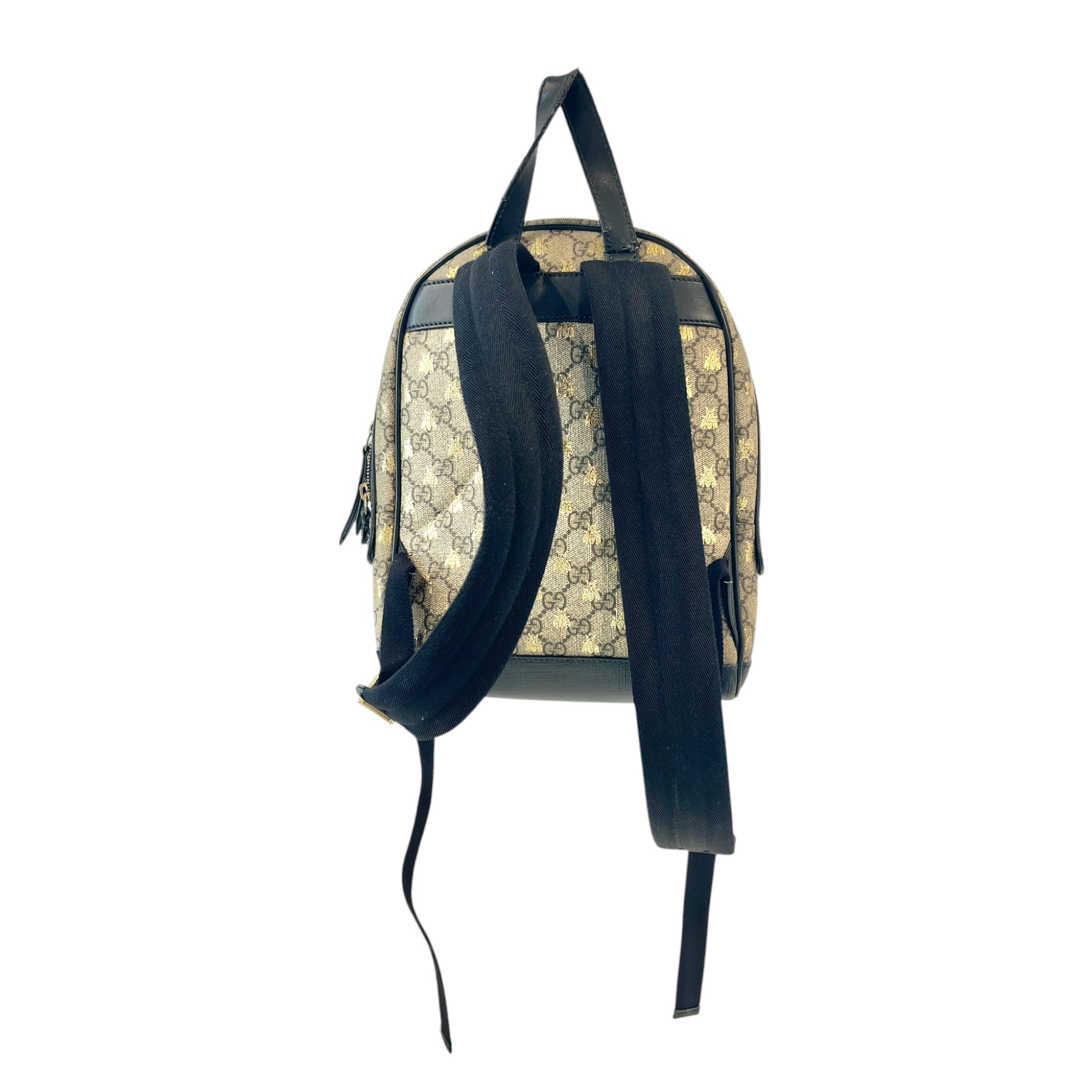 GUCCI/Backpack/Hombre Check/Leather/CRM/GG SUPREME BACKPACK view 2