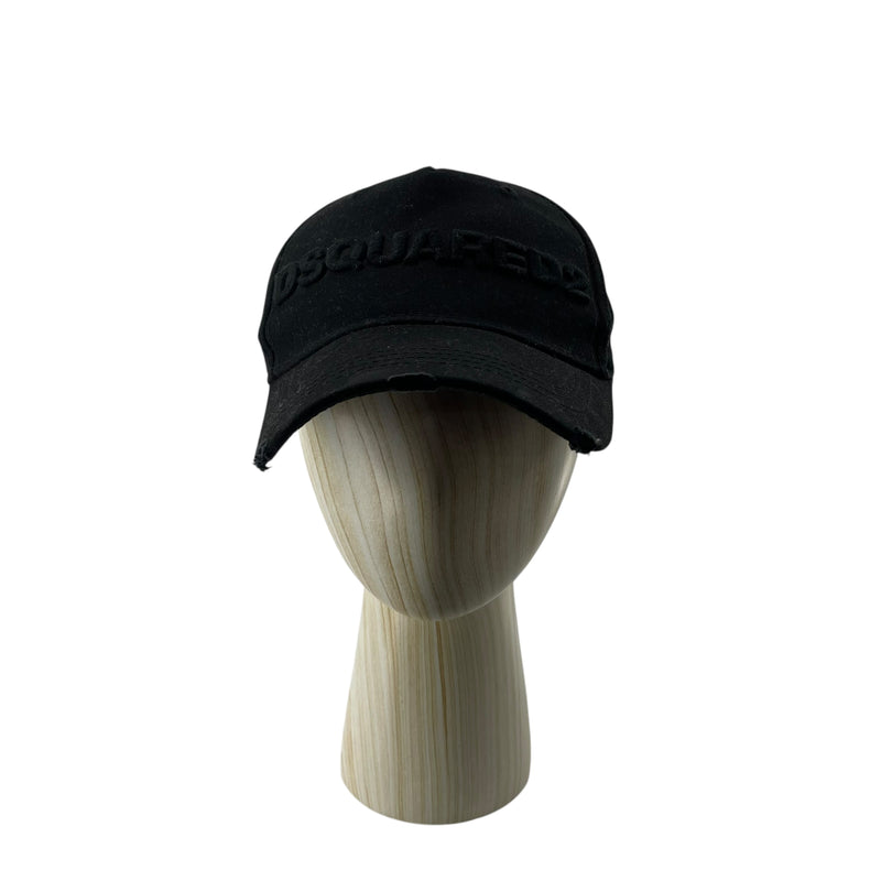 DSQUARED2/Cap/OS/Cotton/BLK/BLACK LOGO