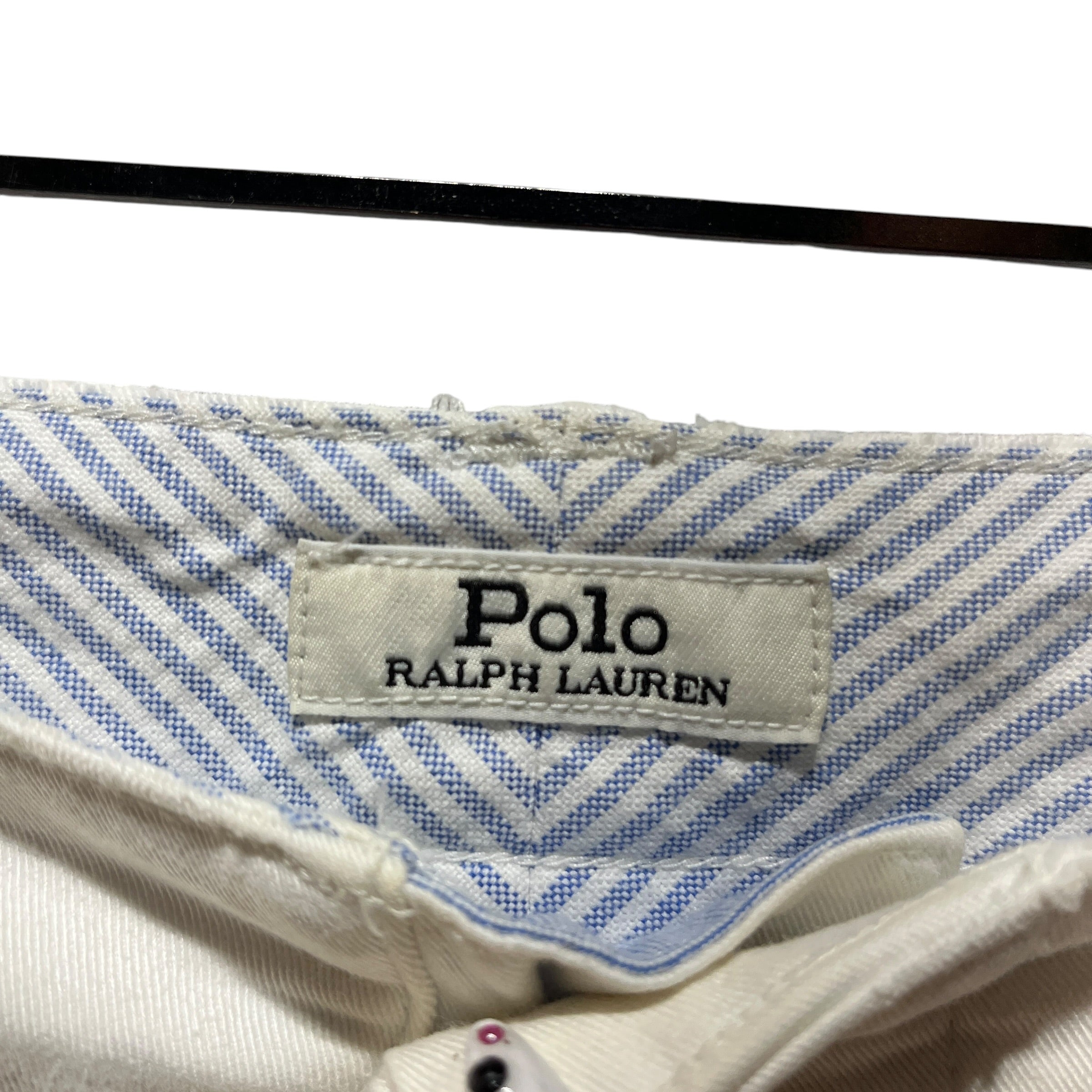 POLO RALPH LAUREN/Skinny Pants/30/Cotton/WHT/All Over Print/Repaired Graffiti Pants view 5