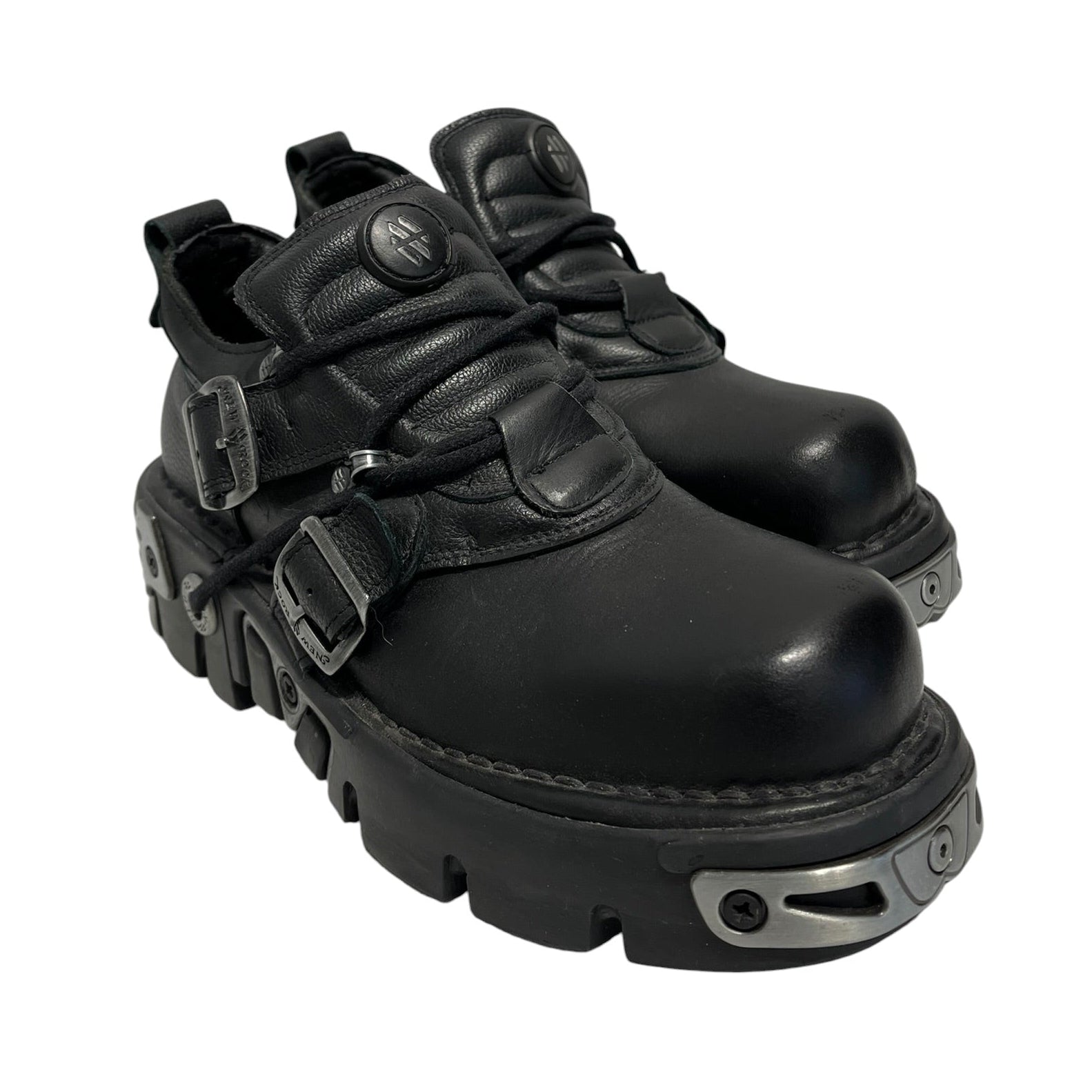 NEW ROCK/Low-Sneakers/EU 39/Leather/BLK/RABANNE DERBY view 1