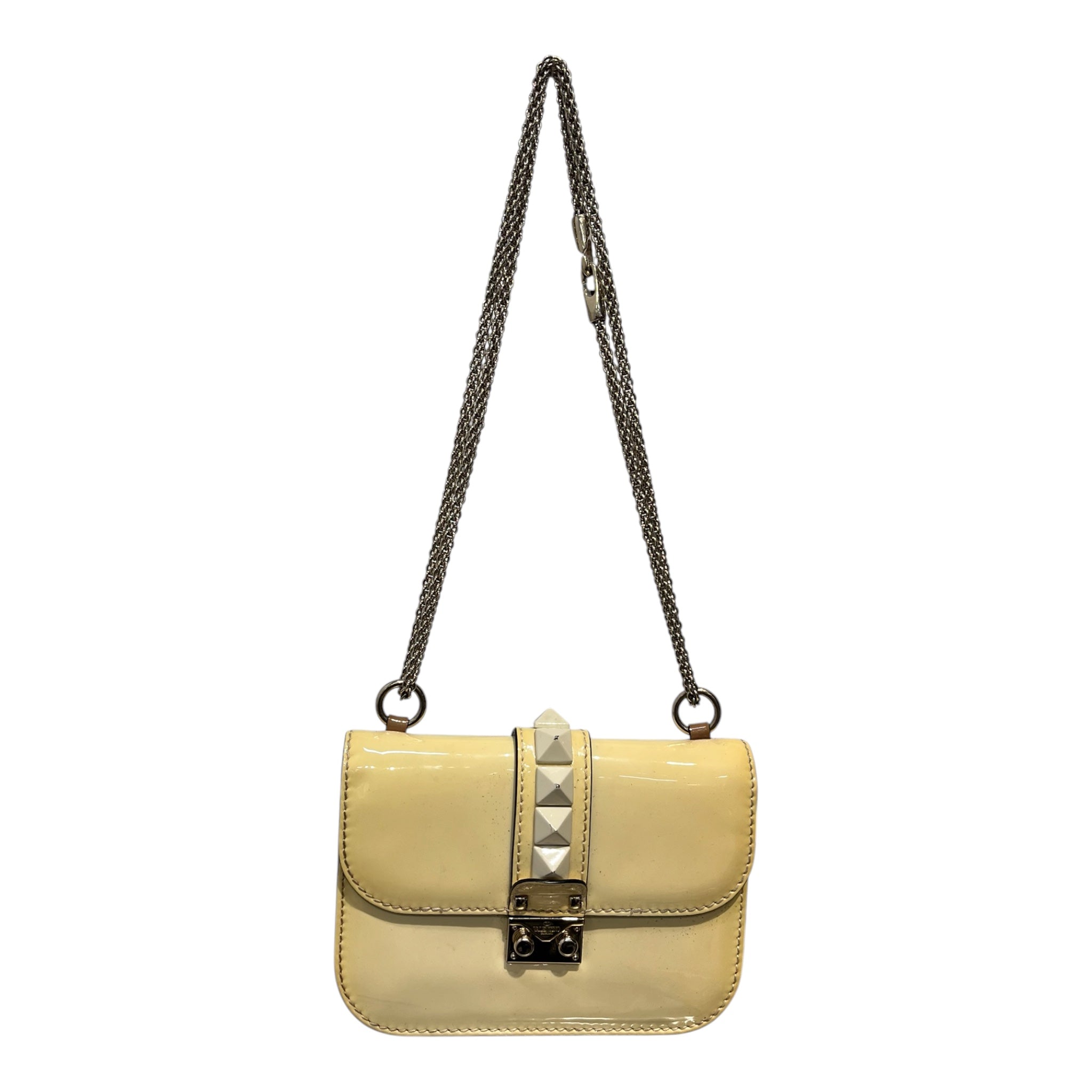 VALENTINO GARAVANI/Cross Body Bag/Leather/IVR/TOP FLAP/ STUDDING view 1