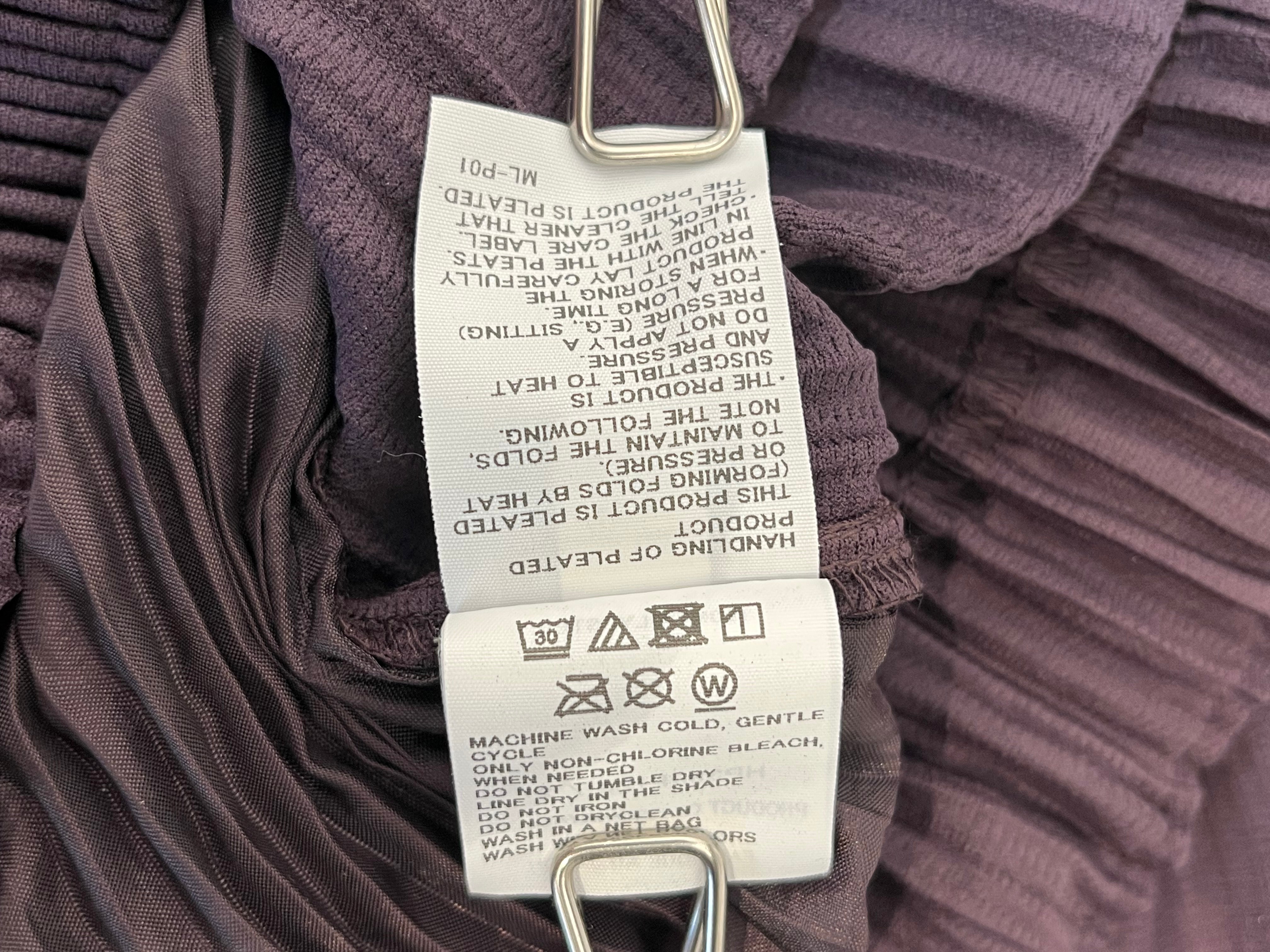 ISSEY MIYAKE/Pants/2/Polyester/PPL/PLEATED DRAW STRING WAIST view 5