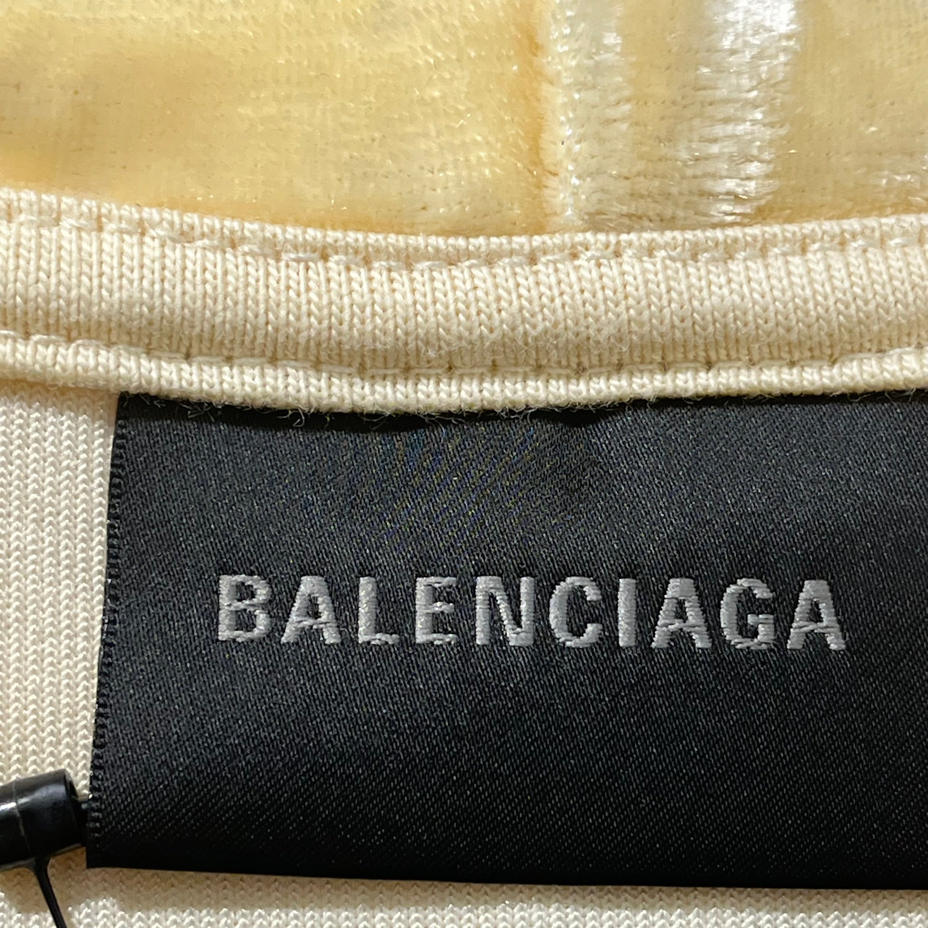BALENCIAGA/Hoodie/S/Graphic/Polyester/YEL/ZIP UP STONE BACK LOGO view 5