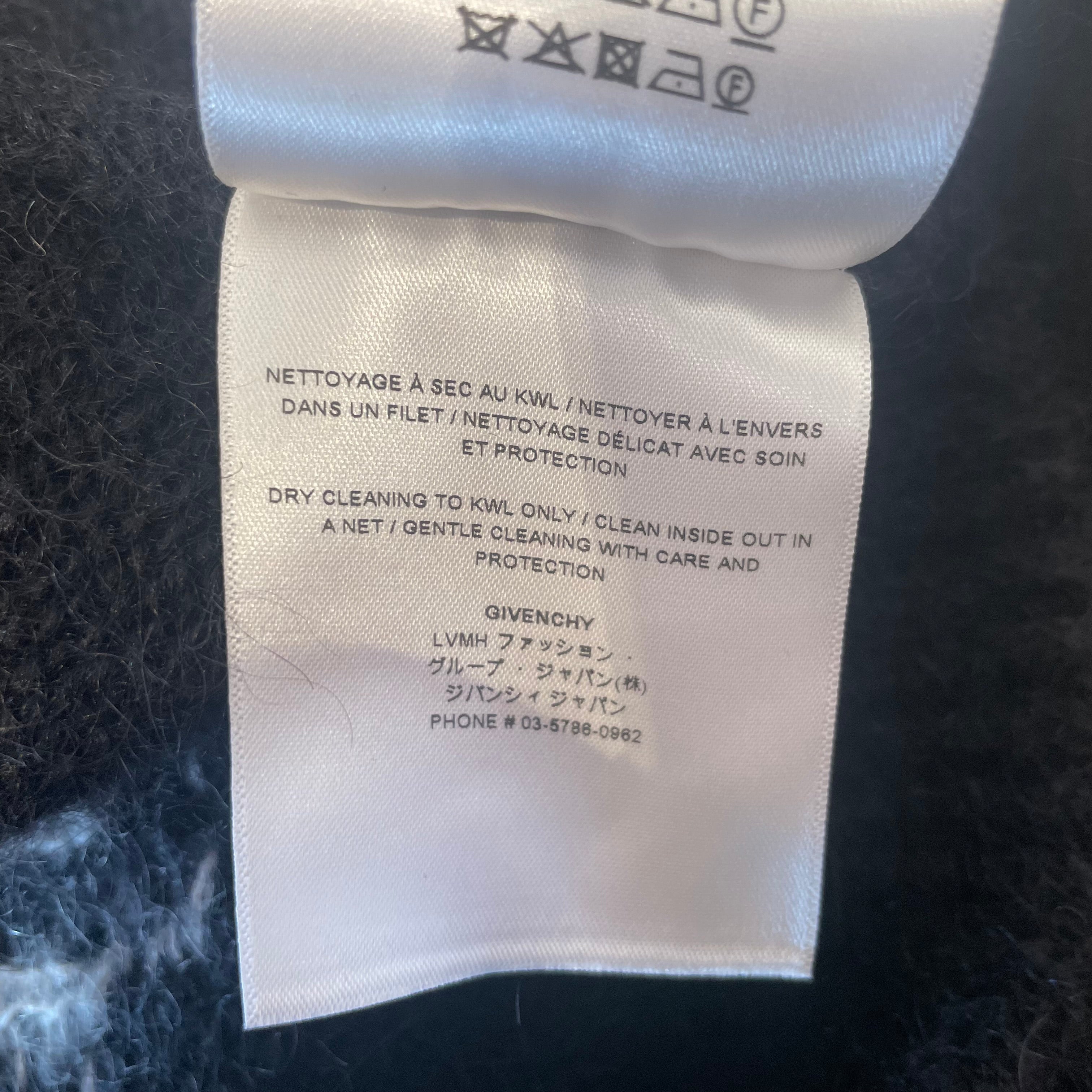 GIVENCHY/Sweater/XL/Graphic/Wool/BLK/Givenchy M International Sweat view 6