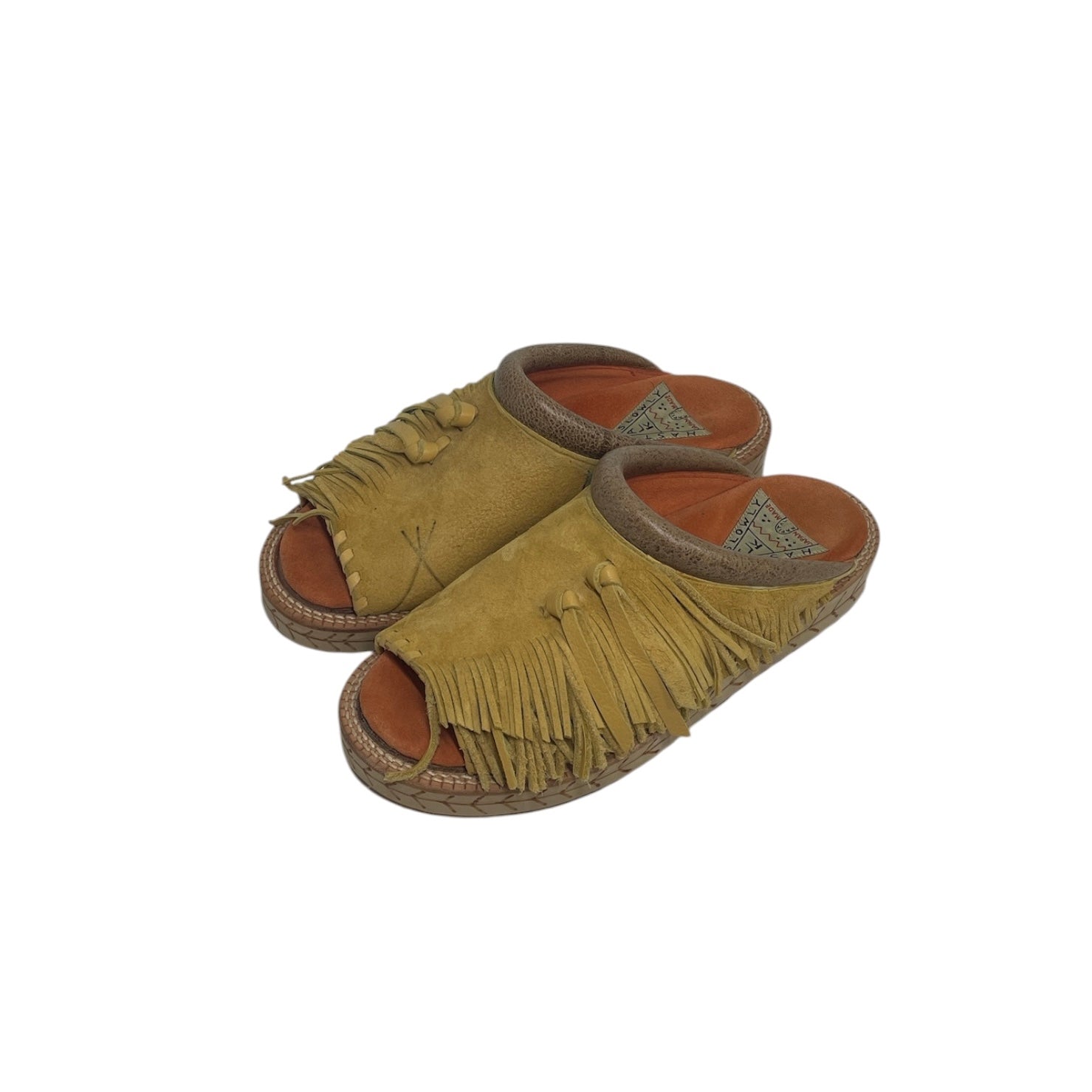 KAPITAL/vibram/Shoes/US 8/Suede/YEL/TASSLE/MUSTARD YLW/ORG INSIDE view 1
