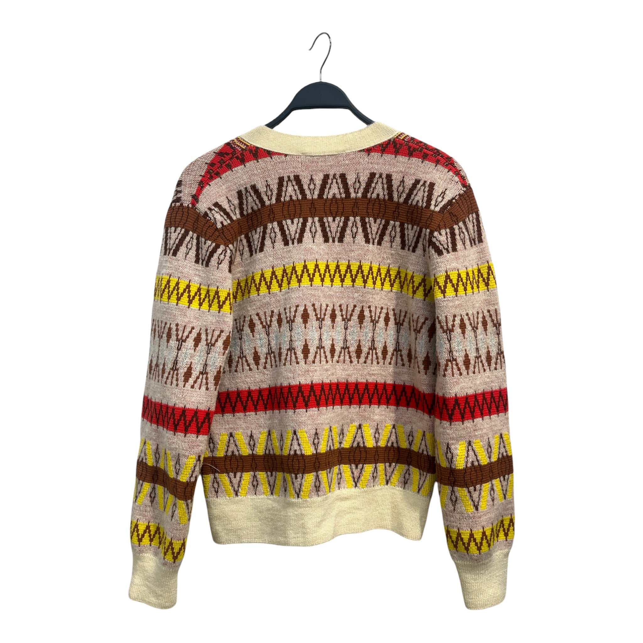 WALES BONNER/Cardigan/4/All Over Print/Wool/MLT/AZTEC KNIT CARDIGAN view 2
