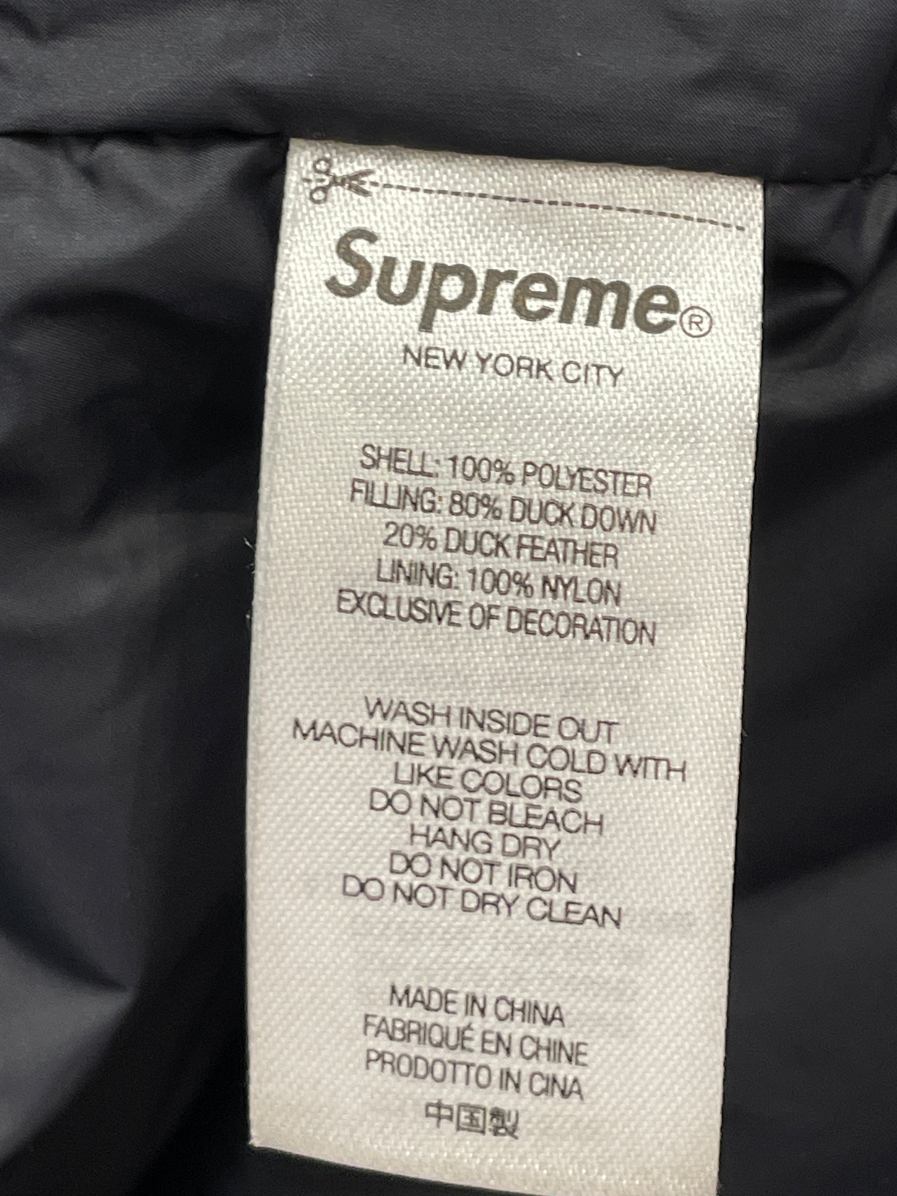 Supreme/UMBRO/Puffer Jkt/L/Nylon/BLK/Graphic/RED PATCH LOGOS view 6