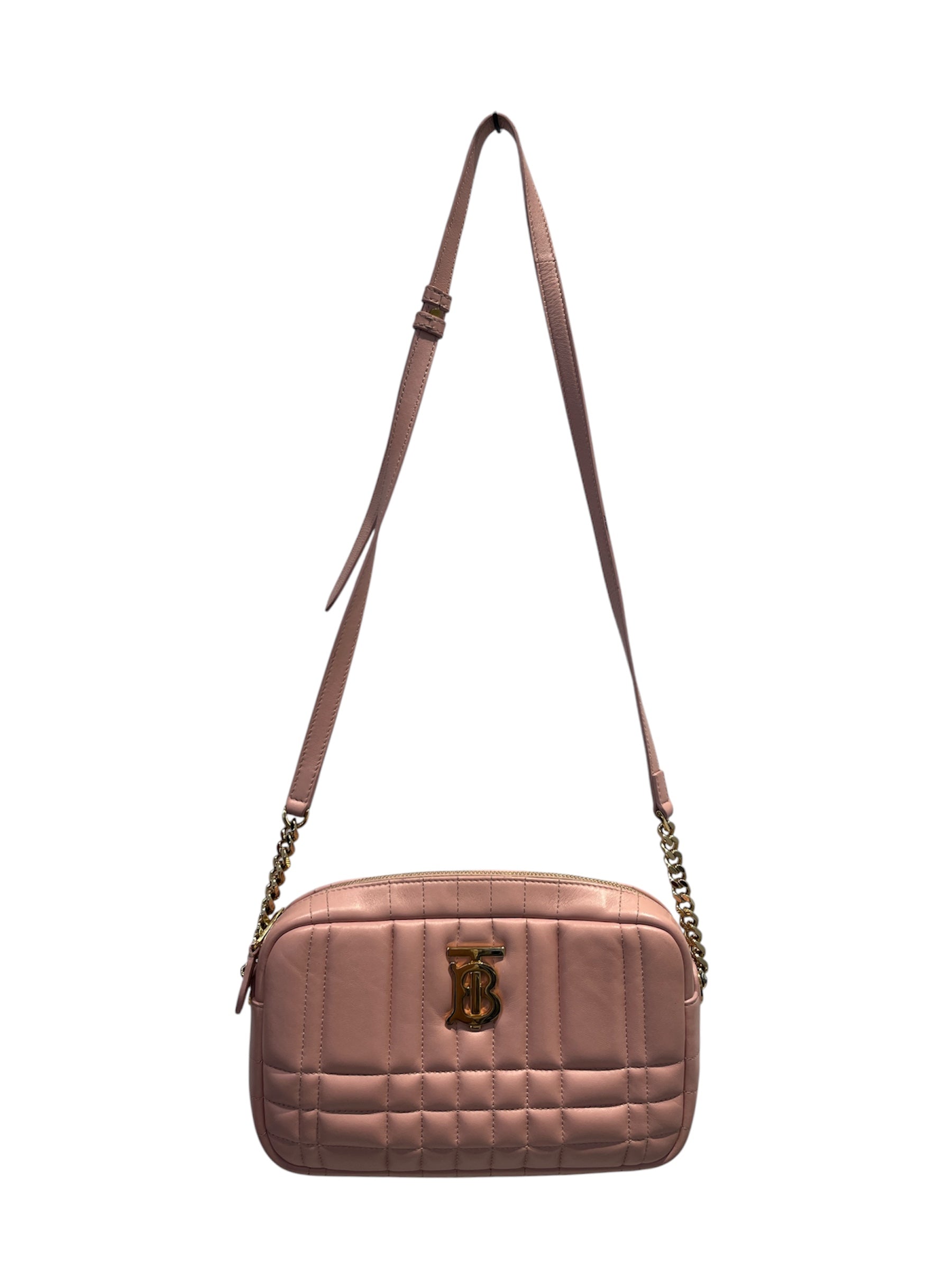 BURBERRY/Cross Body Bag/Leather/PNK/QUILTED LOLITA view 1