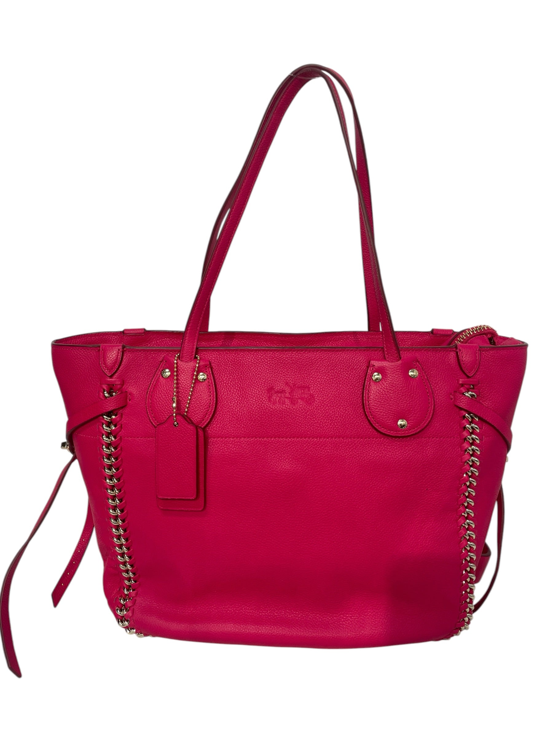 COACH/Tote Bag/Leather/PNK/Tatum view 1