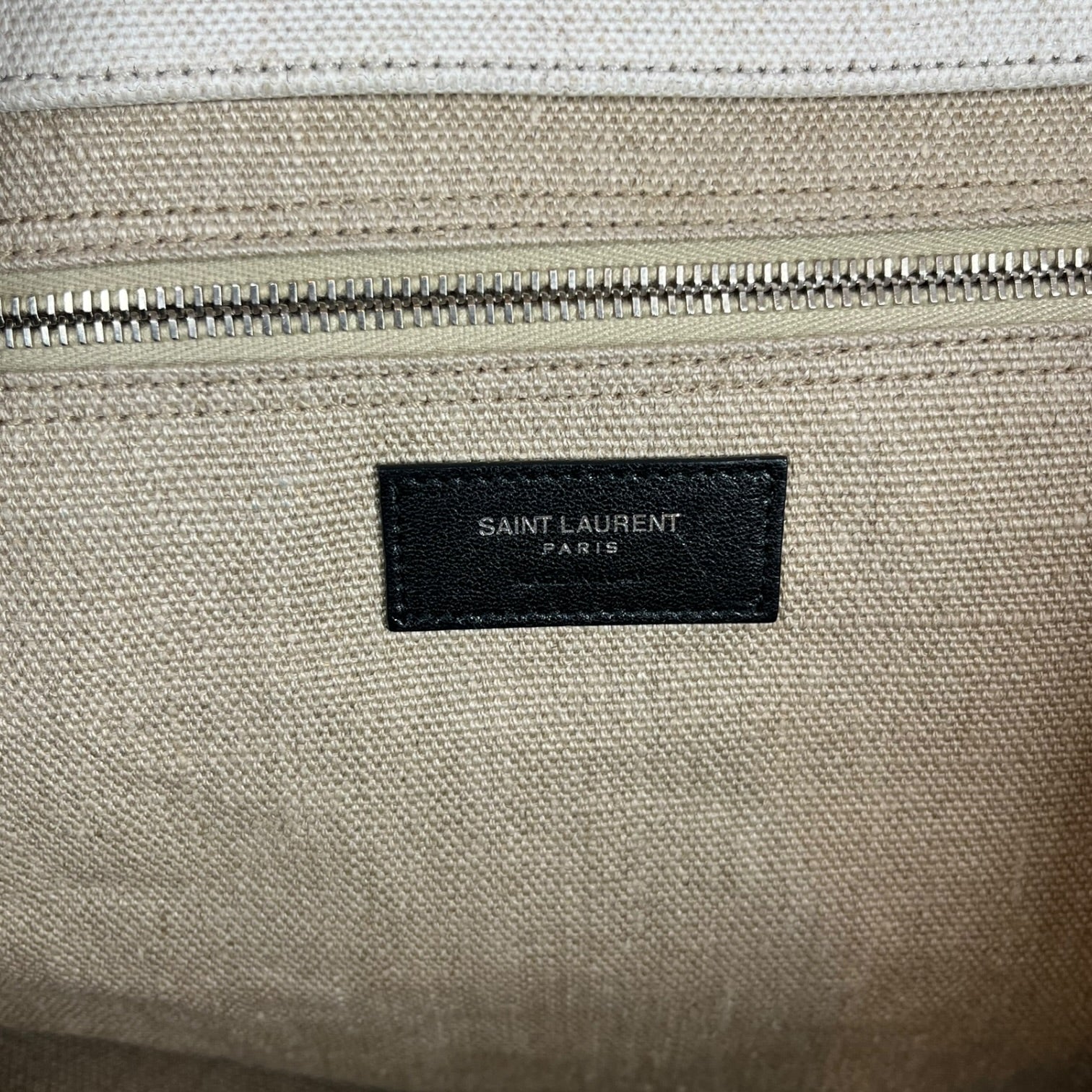 YVES SAINT LAURENT rive gauche/Tote Bag/BEG/tan border view 4