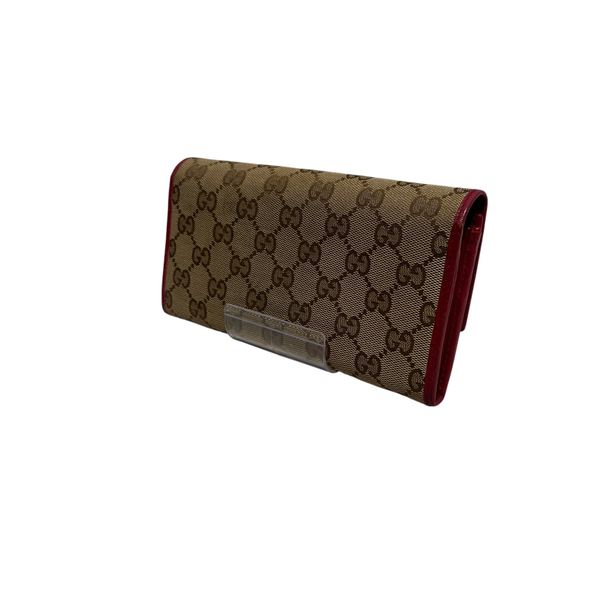 GUCCI/Wallet/Monogram/Leather/RED/heart view 2