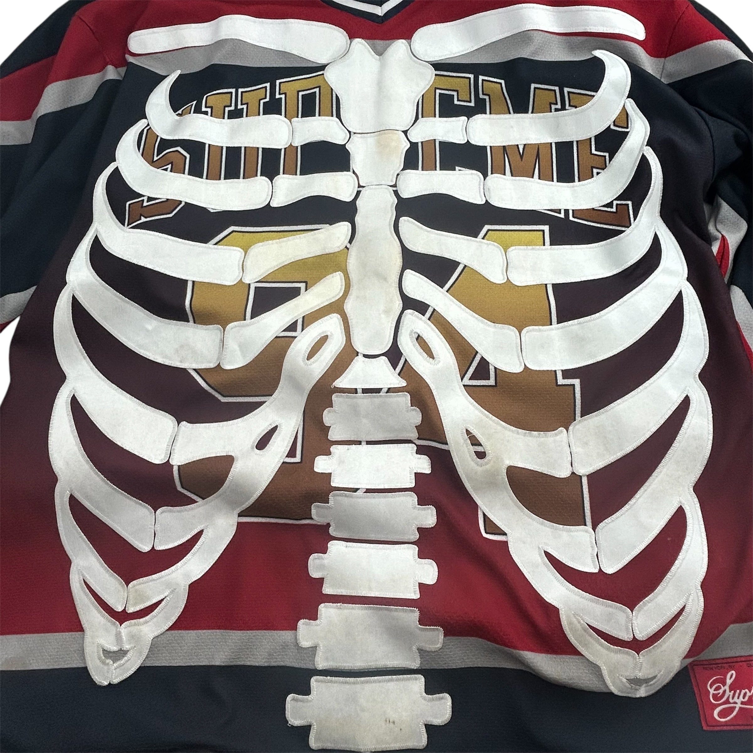 Supreme/LS T-Shirt/L/Cotton/MLT/All Over Print/SKELETON JERSEY view 5