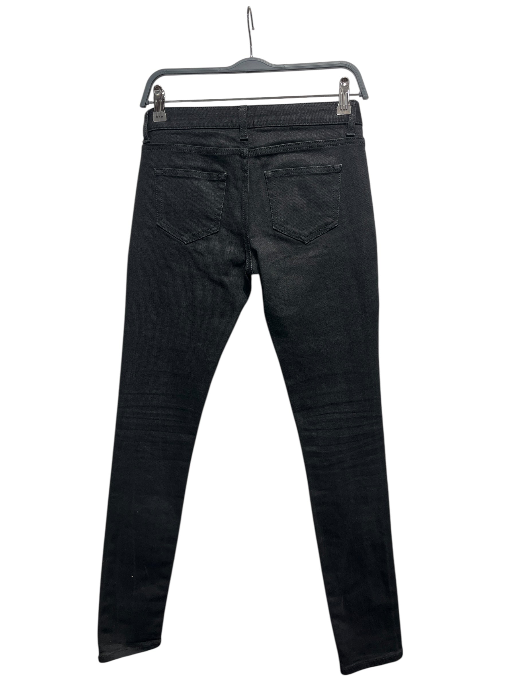 SAINT LAURENT/Skinny Pants/26/Denim/BLK/D01 / STITCH POCKET LOGO view 2