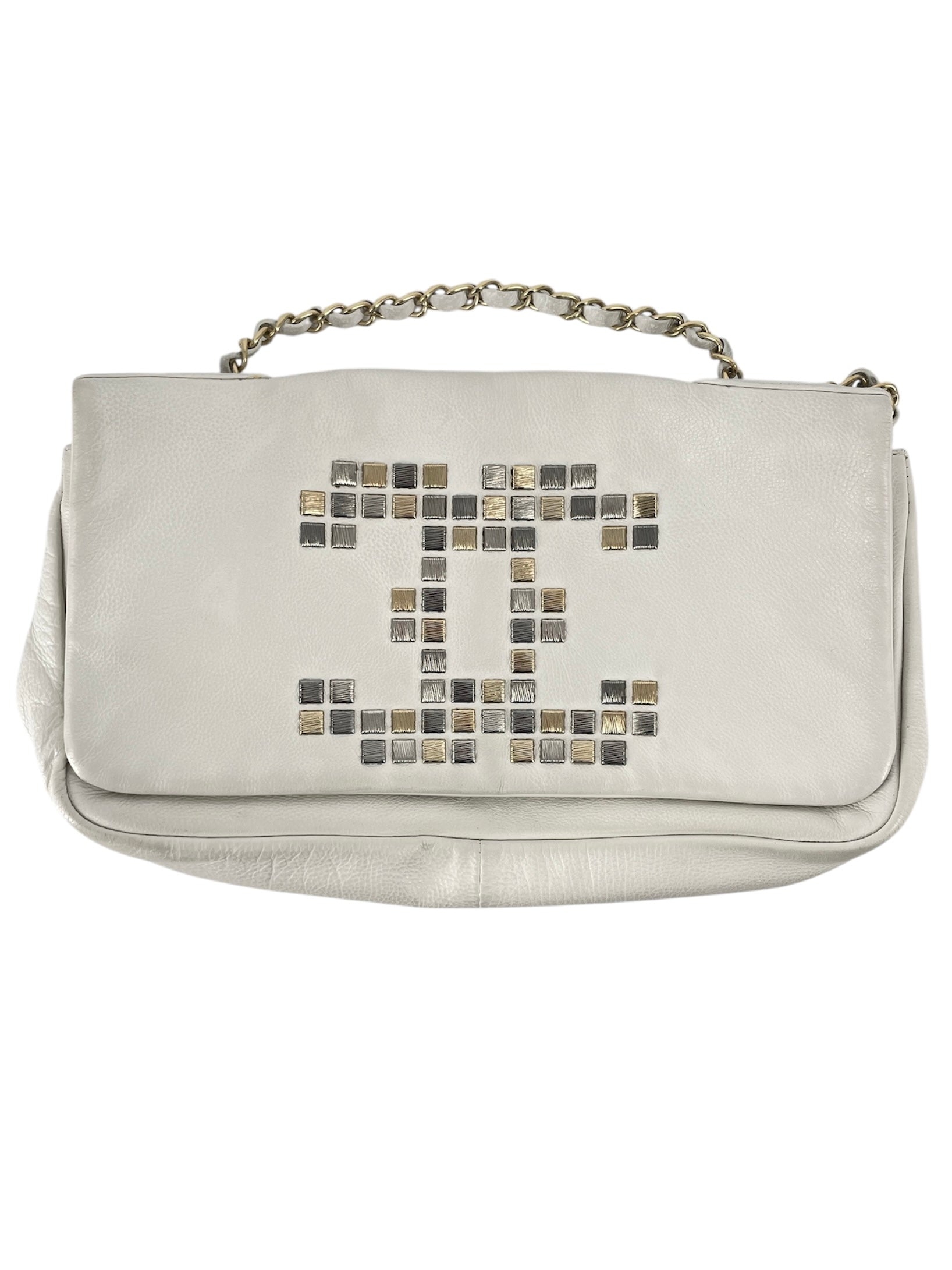 CHANEL/Cross Body Bag/Leather/WHT/12583569 view 1