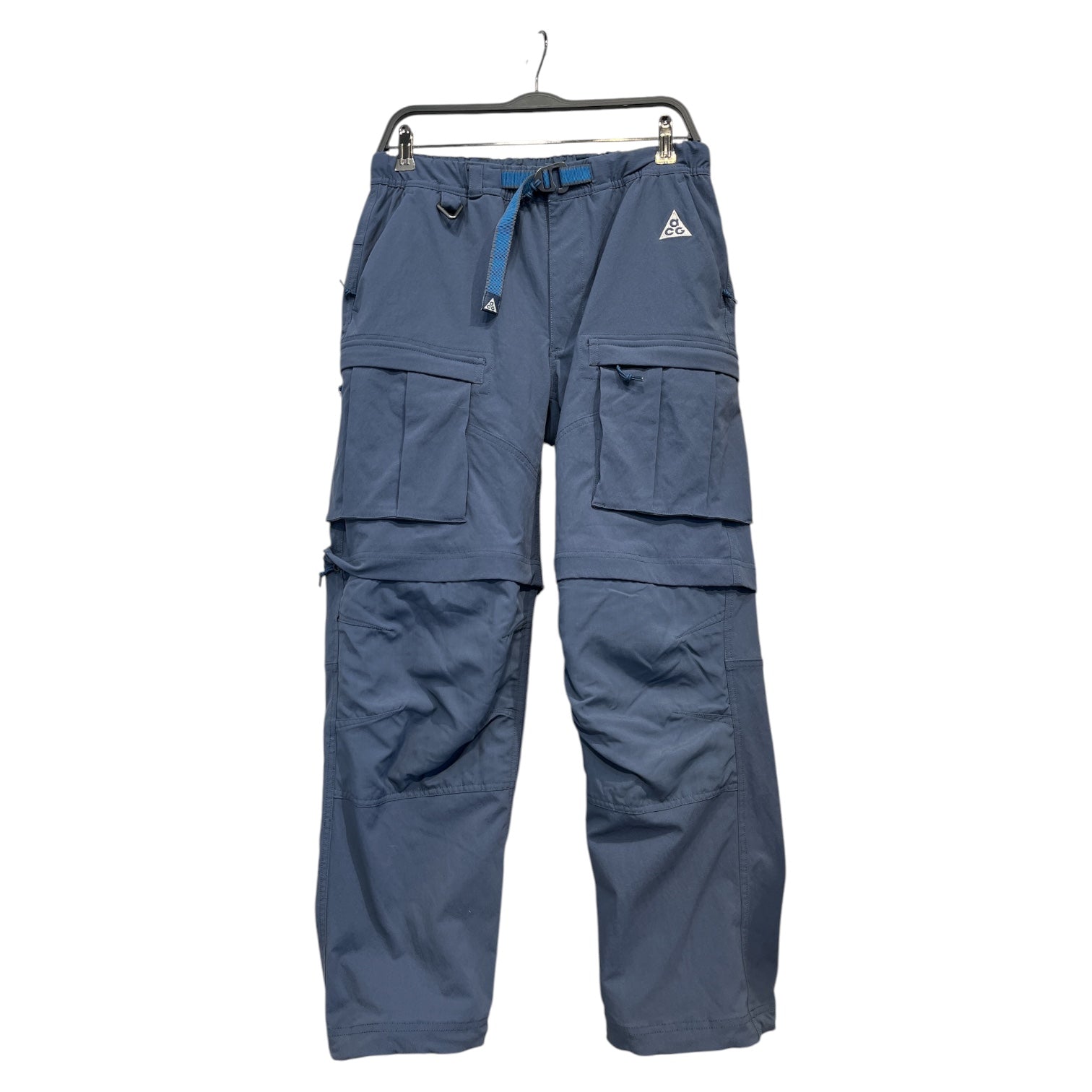 NIKE ACG/Cargo Pants/S/Nylon/BLU/acg blue cargo pants view 1
