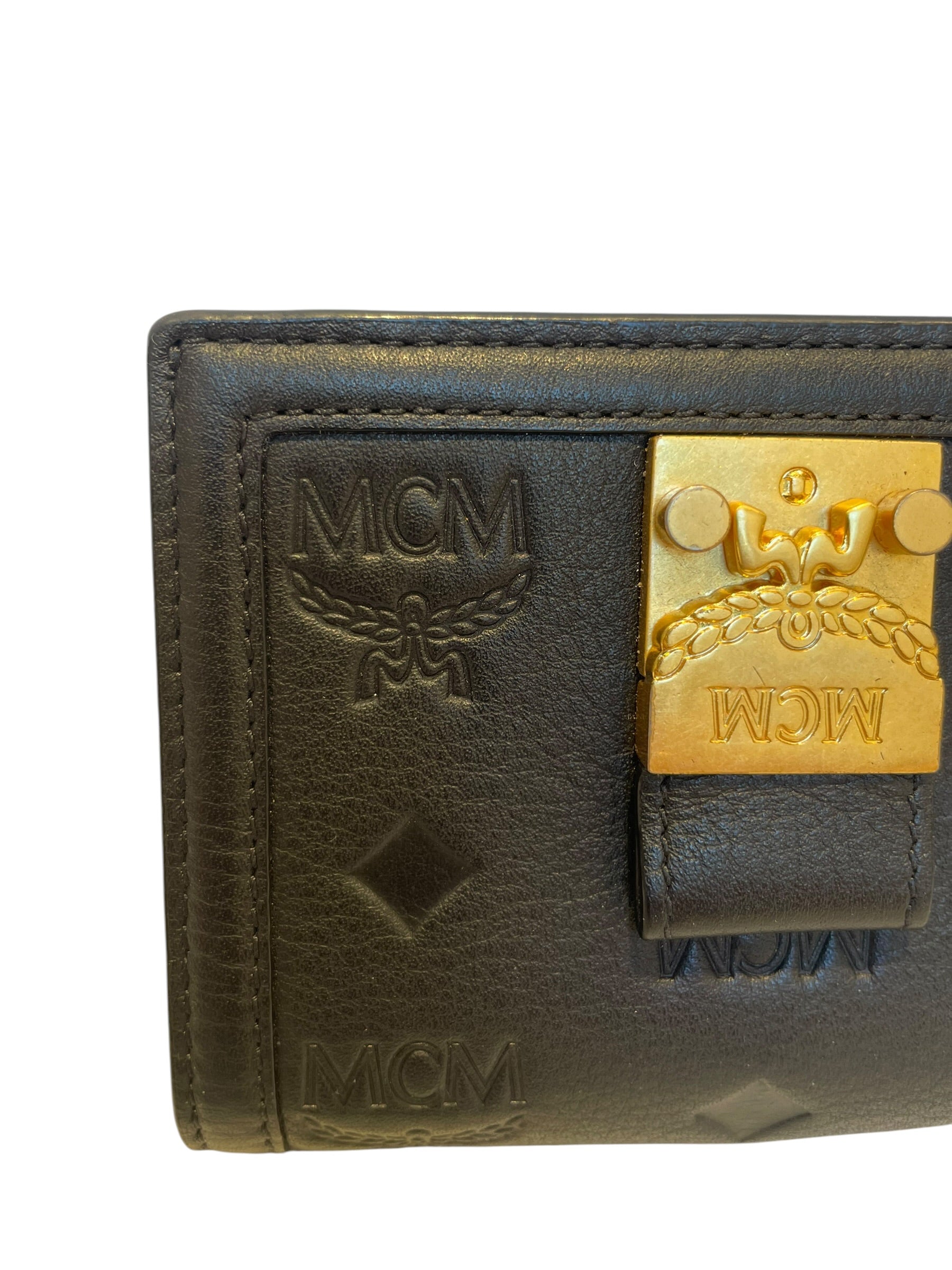 MCM/Wallet/Monogram/BLK/TRACY SMALL MONOGRAM GOLD view 6