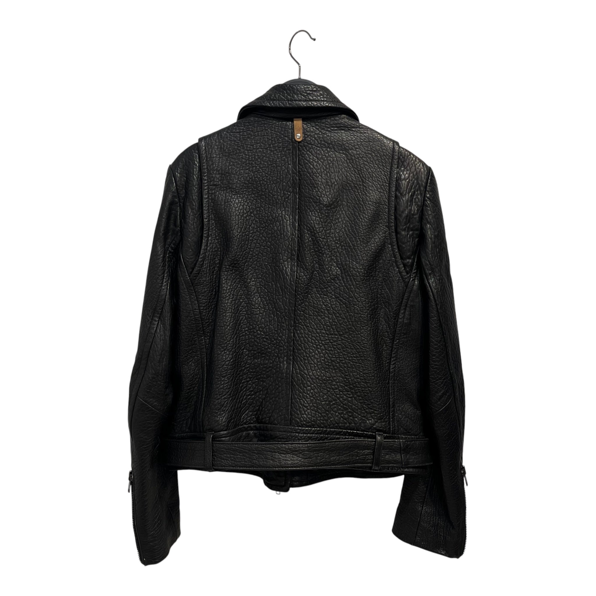 MACKAGE/ARITZIA/Leather Jkt/L/Lambskin/BLK/MOTO W PUFFER LINING AND BELT view 3