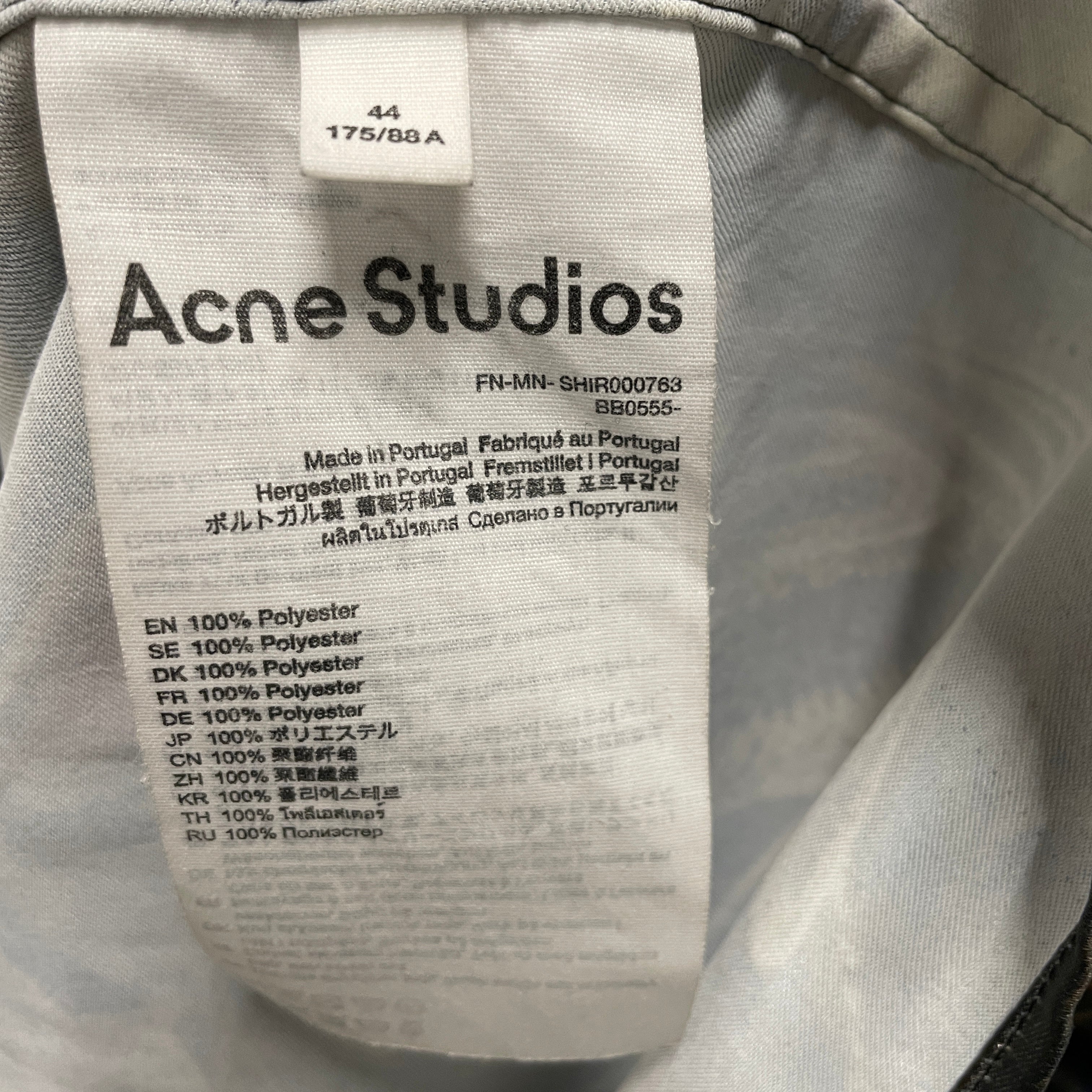 Acne Studios/SS Shirt/44/Polyester/MLT/All Over Print/PRINTED DOLL HEAD  / SUNDBERG view 4