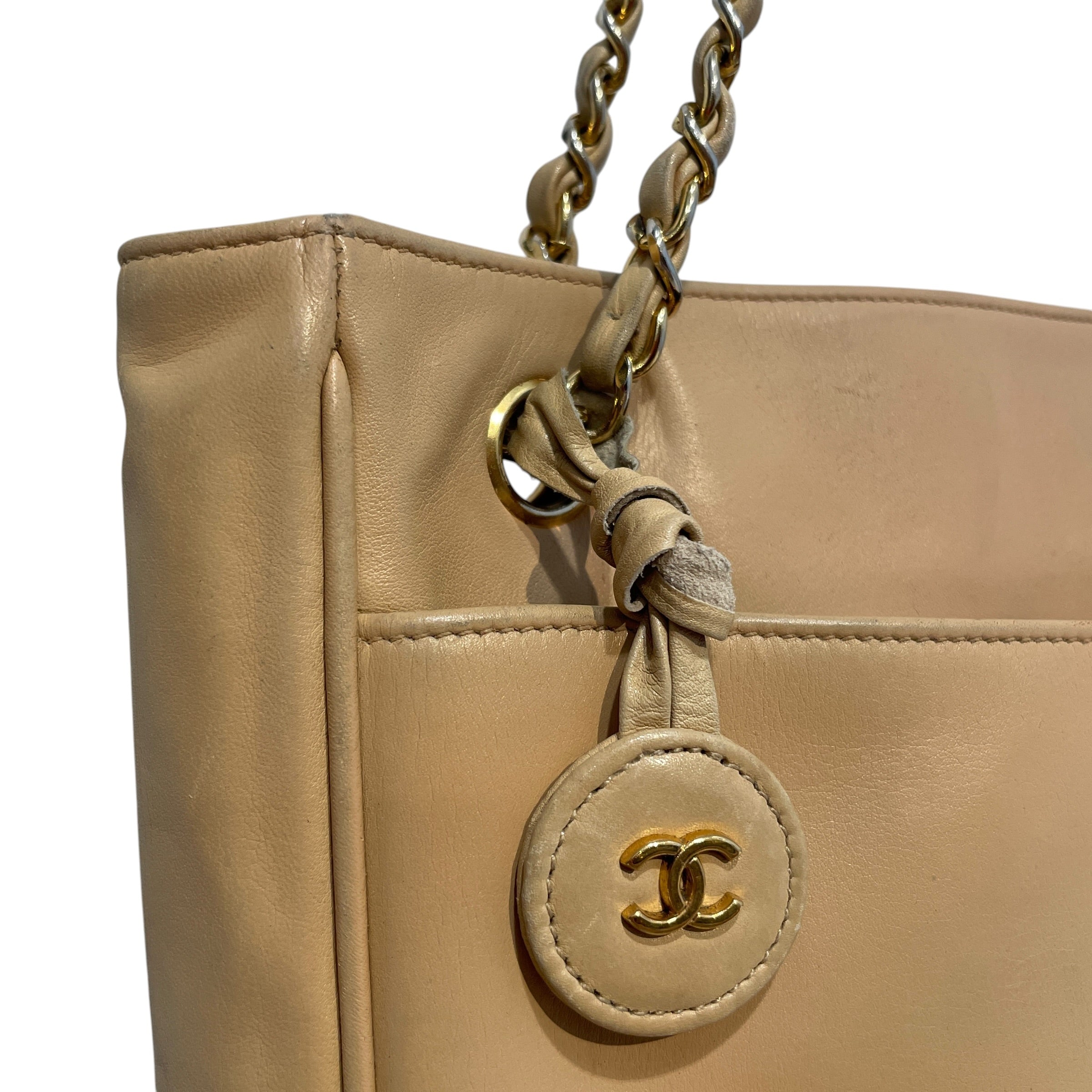 CHANEL/Bag/Leather/CRM/Lambskin Tote view 6